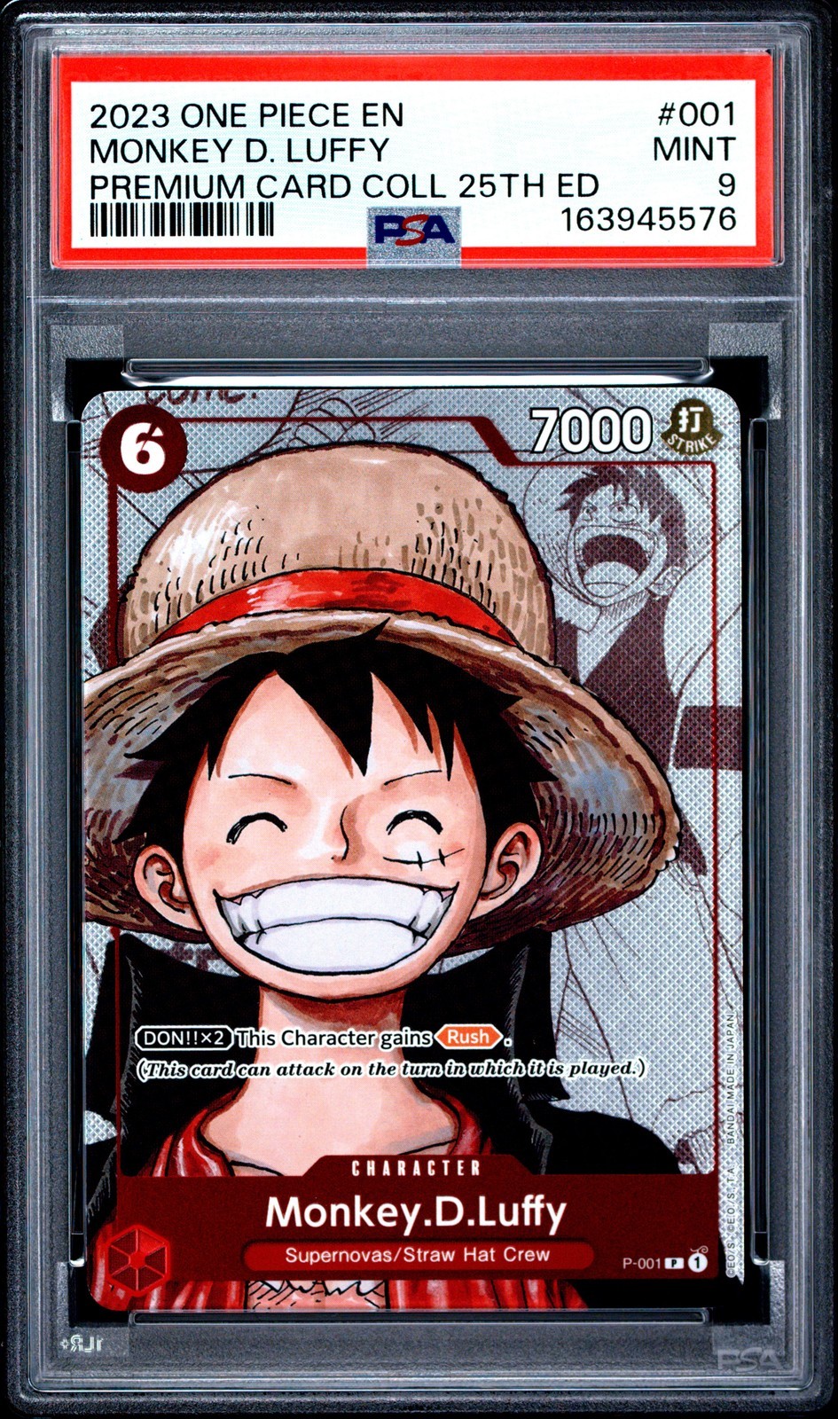 ワンピース英語版 2023 PREMIUM CARD COLLECTION 25TH EDITION MONKEY D. LUFFY #001 PSA 9 鑑定済【中古】｜Basqueバスク