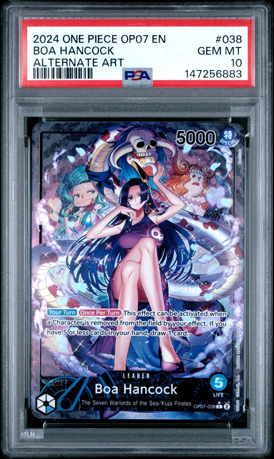 ワンピース英語版 2024 500 Years in the Future Boa Hancock ボア・ハンコック Alternate Art パラレル PSA 10 鑑定済【中古】|Basqueバスク