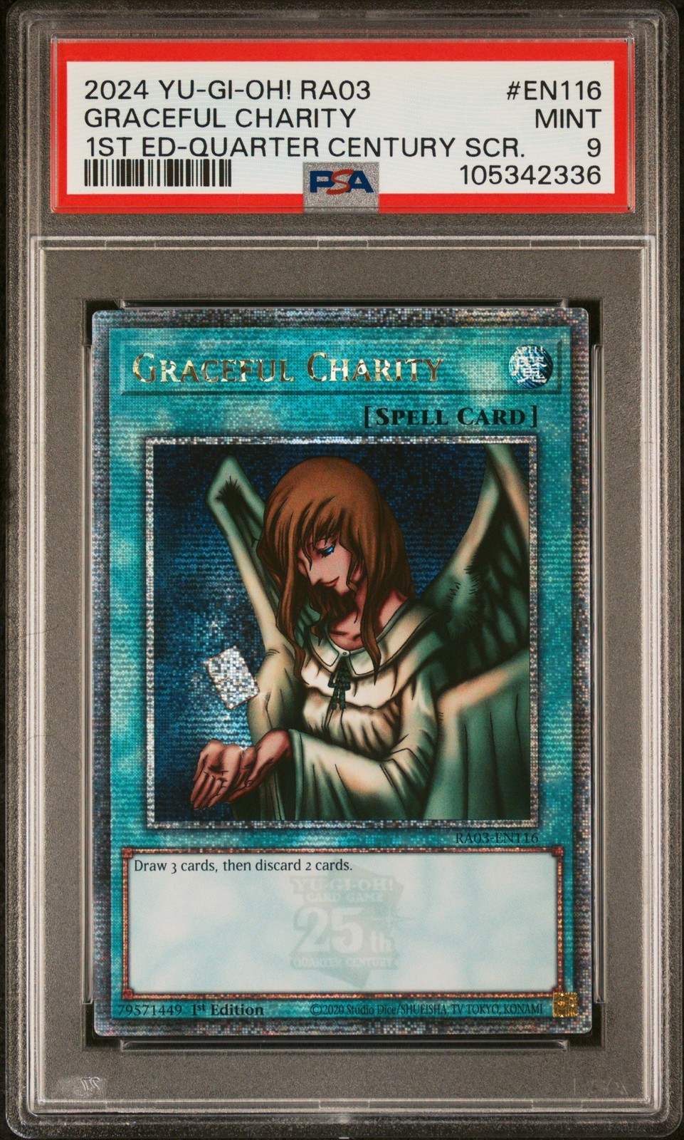 遊戯王英語版 2024 RA03-QUARTER CENTURY BONANZA GRACEFUL CHARITY #EN116 PSA 9 鑑定済【中古】｜Basqueバスク 14,245円