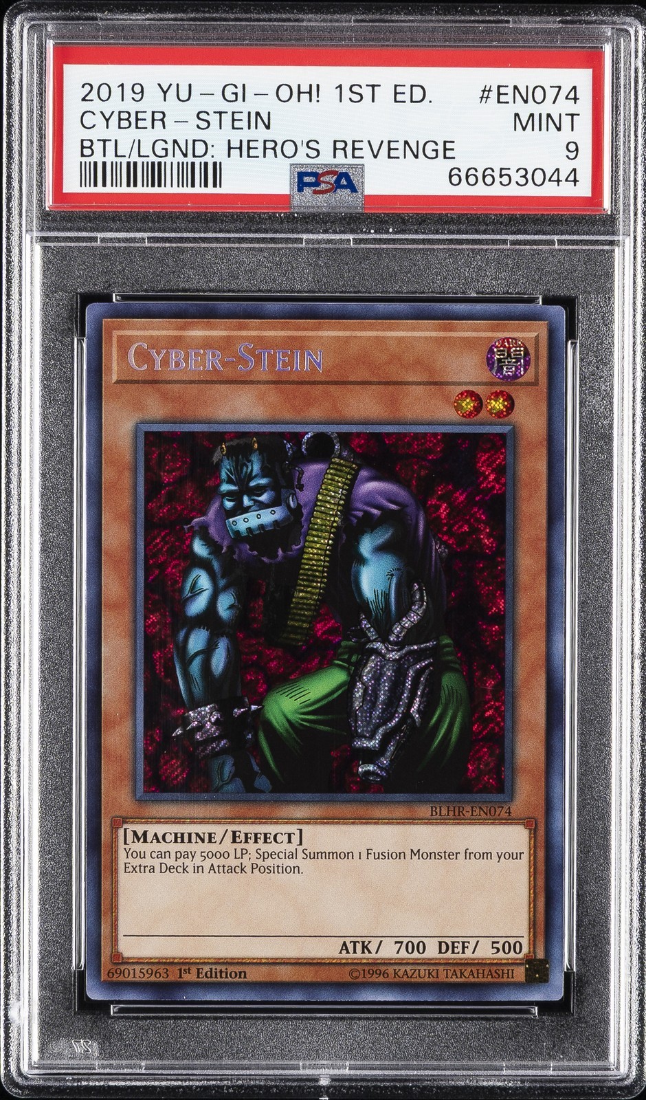 遊戯王英語版 2019 Battles of Legend: Hero's Revenge Cyber-Stein 1st Edition PSA 9 鑑定済【中古】｜Basqueバスク
