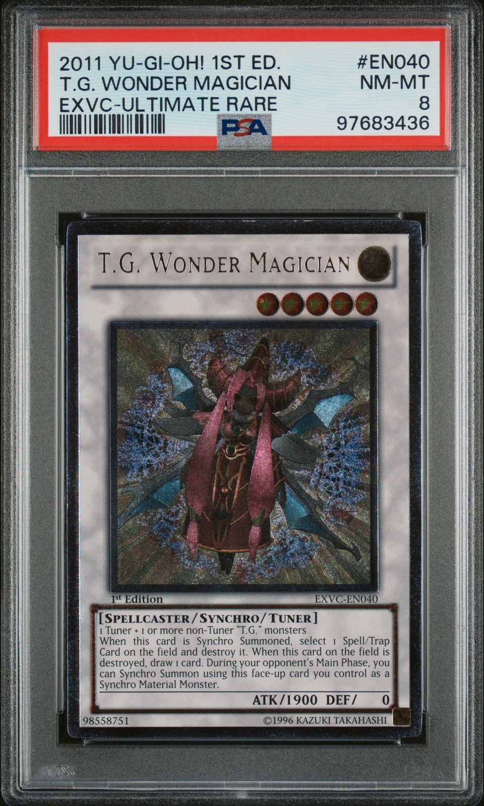 遊戯王英語版 2011 EXVC-EXTREME VICTORY T.G. WONDER MAGICIAN #EN040 PSA 8 鑑定済【中古】｜Basqueバスク