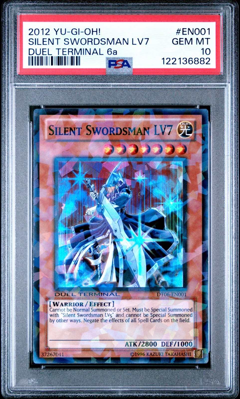 遊戯王英語版 2012 デュエルターミナル 6A SILENT SWORDSMAN LV7 サイレント・ソードマン LV7 #EN001 PSA 10 鑑定済【中古】｜Basqueバスク