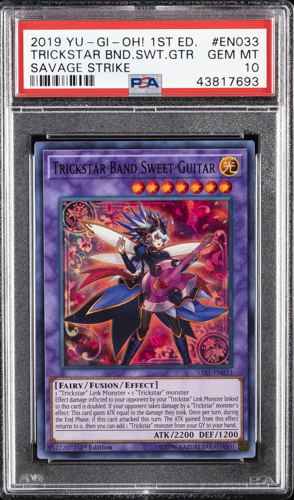 遊戯王英語版 2019 SAST-SAVAGE STRIKE TRICKSTAR BAND SWEET GUITAR 1st Ed SAST PSA10 鑑定済【中古】｜Basqueバスク