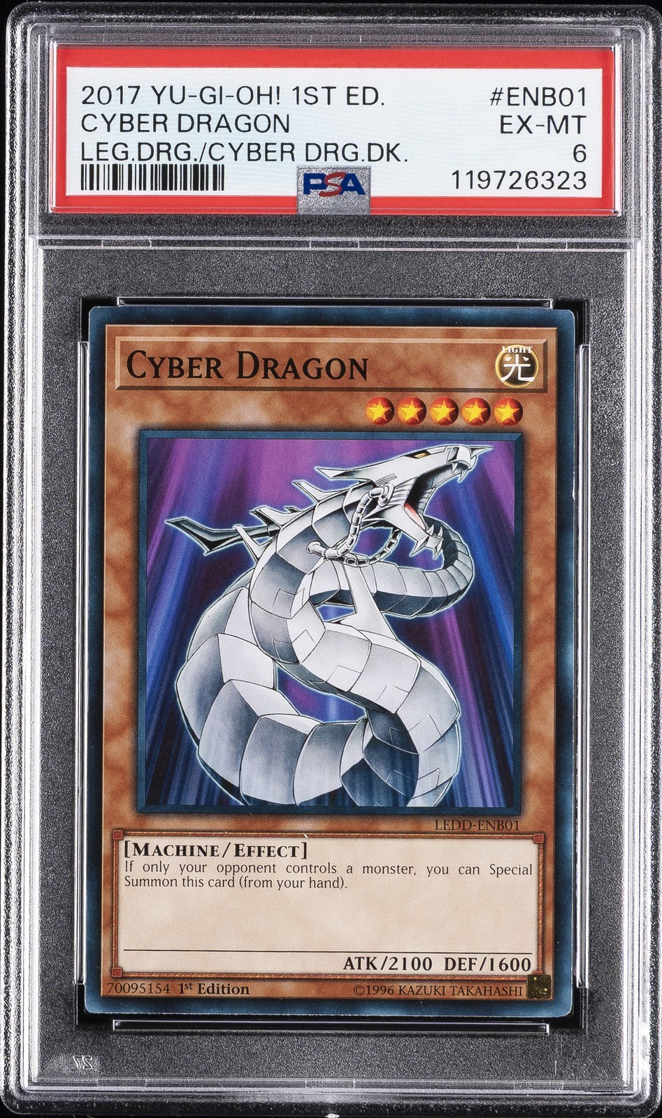 遊戯王英語版 2017 Legendary Dragons of Cyber Dragon Deck Cyber Dragon ENB01 PSA 6 鑑定済【中古】|Basqueバスク