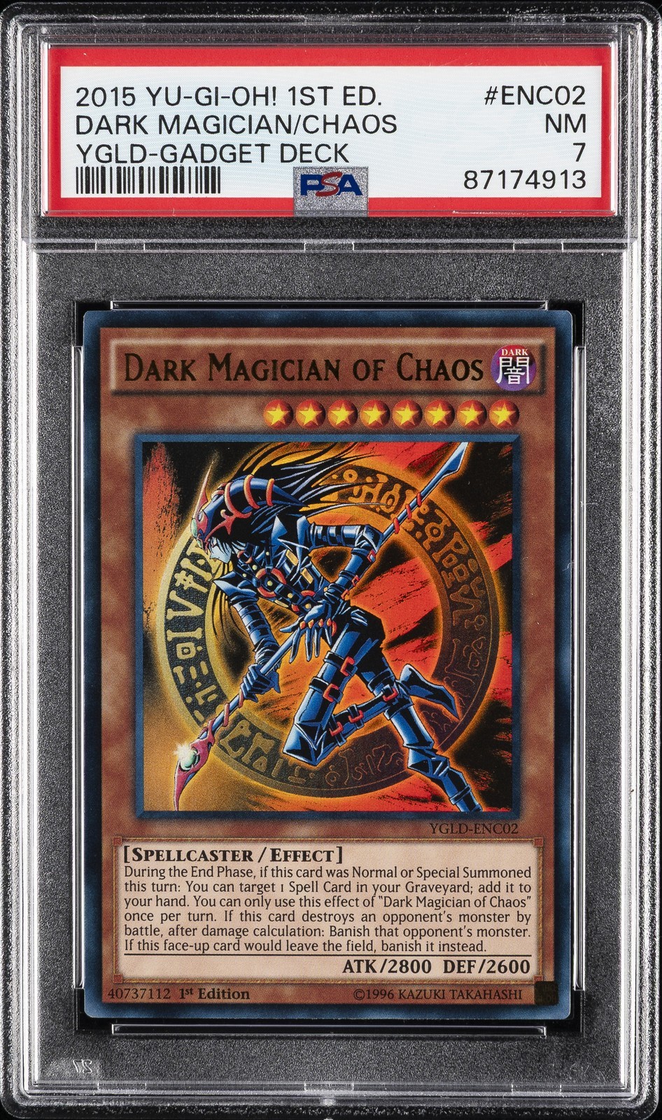 遊戯王英語版 2015 Yugi's Legendary Deck Gadget Deck Dark Magician of Chaos PSA 7 鑑定済【中古】｜Basqueバスク