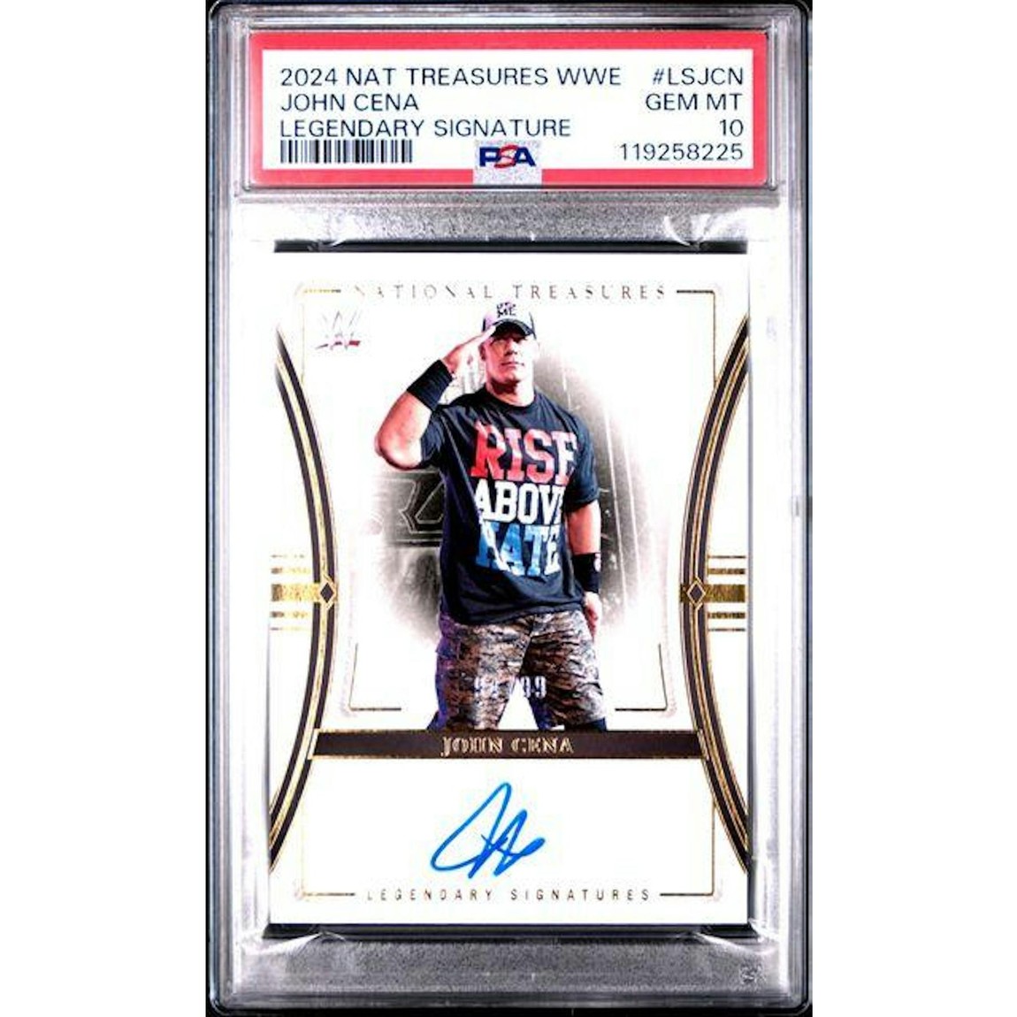 レスリング 2024 Panini National Treasures ジョン・シナ Legendary Signatures /99 PSA 10 鑑定済【中古】｜Basqueバスク