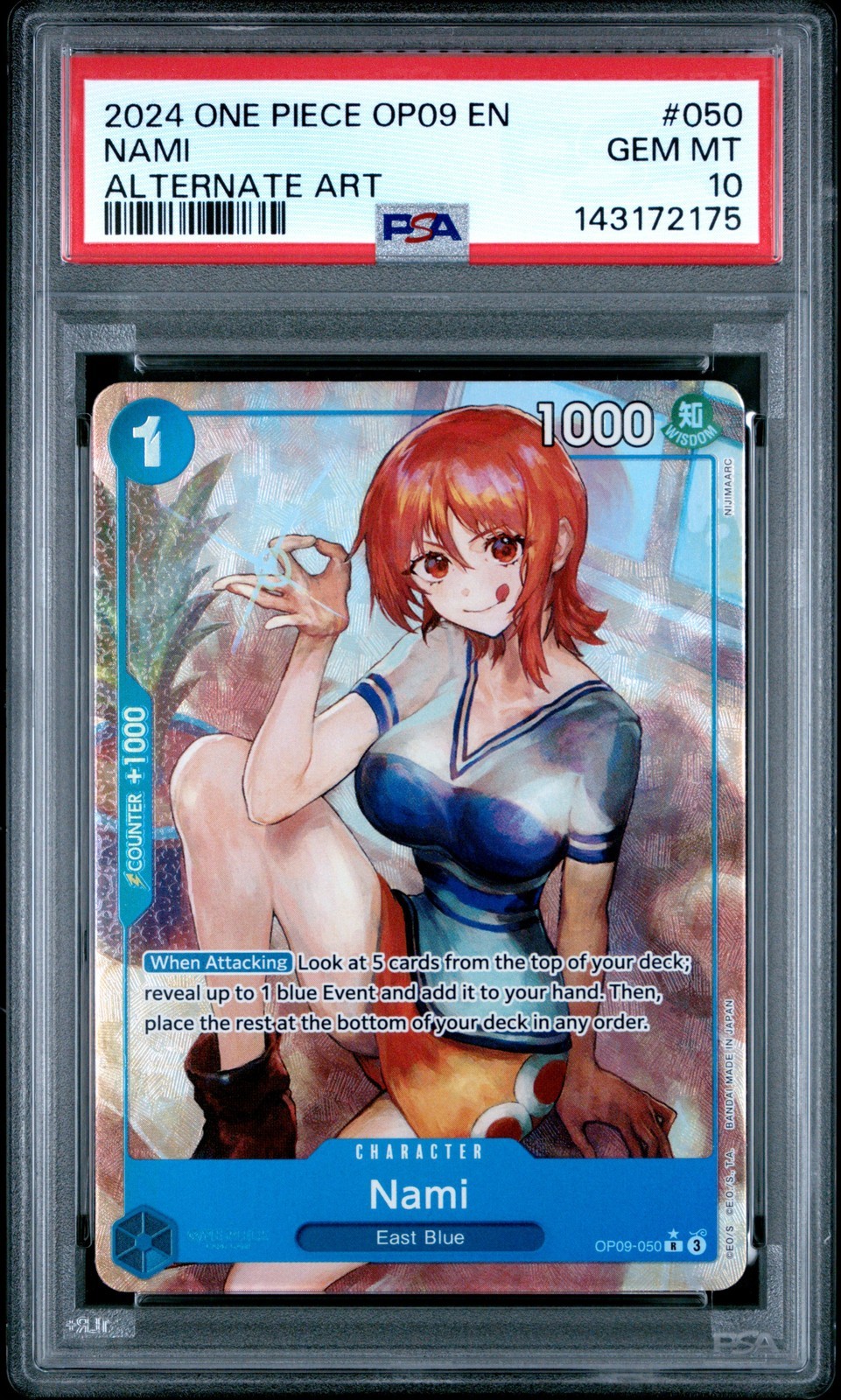 ワンピース英語版 2024 OP09-Emperors in the New World Nami ナミ Alternate Art #050 PSA10 鑑定済【中古】｜Basqueバスク 42,960円
