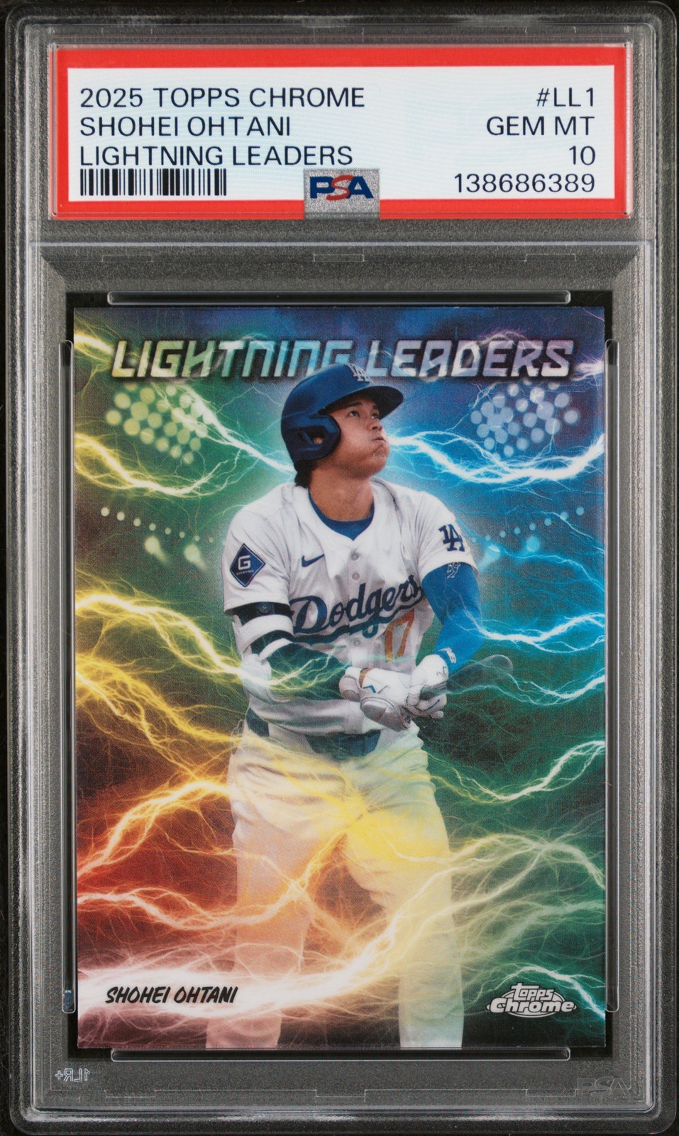 MLB 2025 TOPPS CHROME LIGHTNING LEADERS 大谷翔平 #LL1 PSA 10 鑑定済【中古】｜Basqueバスク
