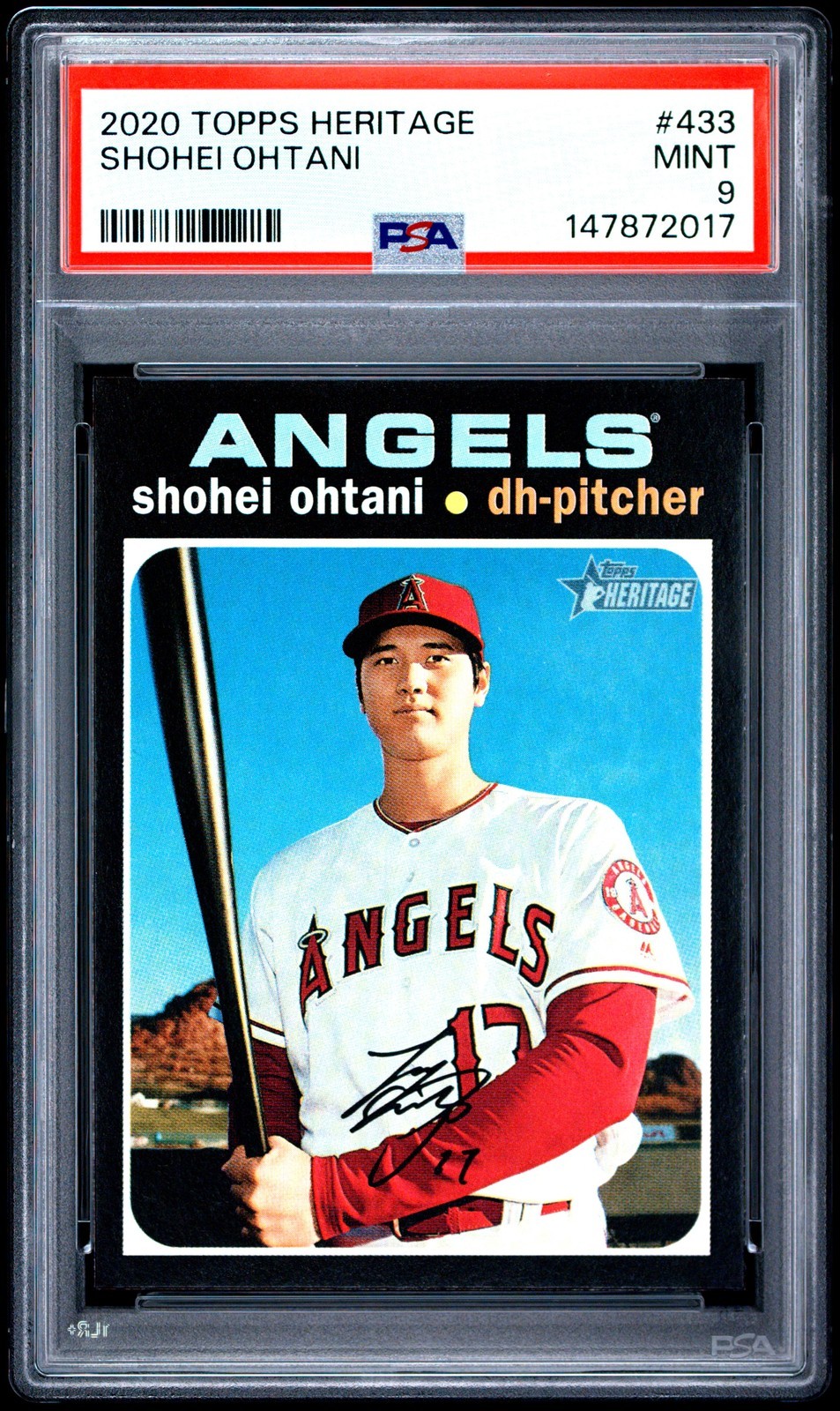 MLB 2020 Topps Heritage 大谷翔平 #433 PSA 9 鑑定済【中古】|Basqueバスク