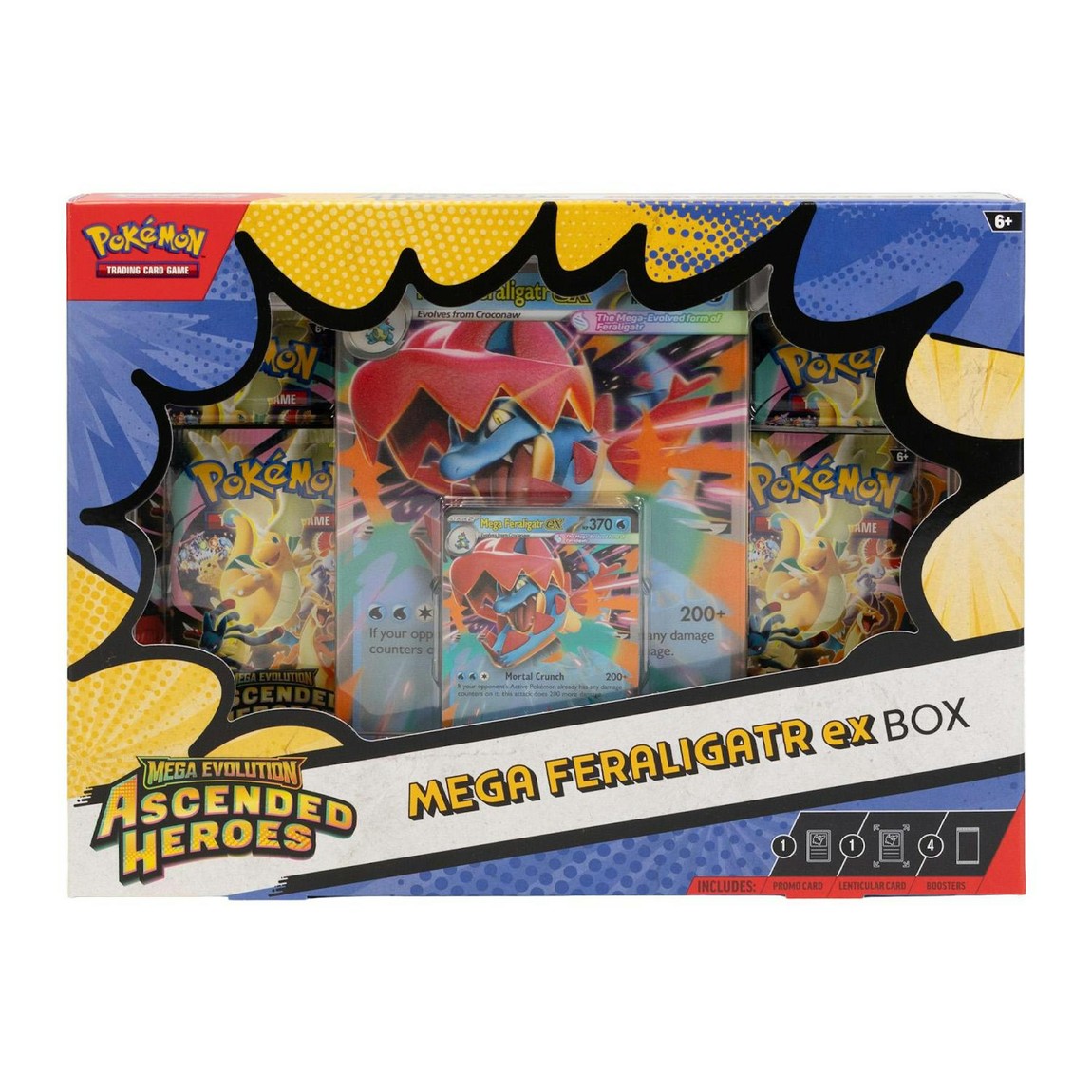 ポケモン英語版 Mega Evolution: Ascended Heroes Mega Meganium/Emboar/Feraligatr ex Box プロモ付き|Basqueバスク