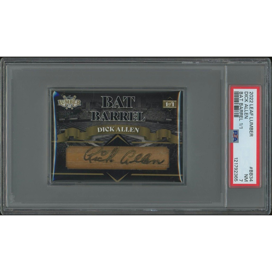 MLB 2022 Leaf Lumber Baseball ディック・アレン Bat Barrel #BB34 #1/1 PSA 7 鑑定済【中古】｜Basqueバスク