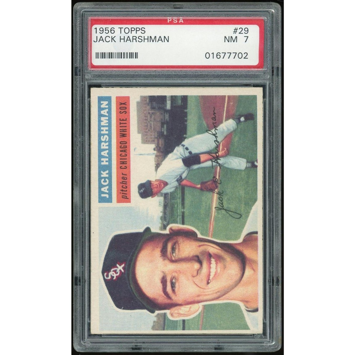 MLB 1956 Topps ジャック・ハーシュマン #29 WB PSA 7 鑑定済【中古】｜Basqueバスク