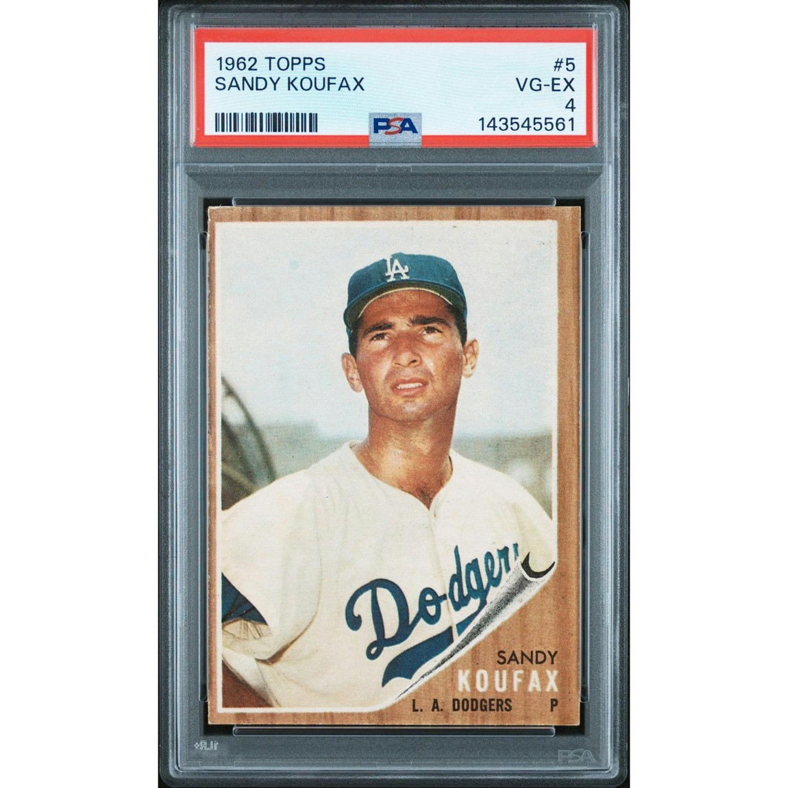 MLB 1962 Topps サンディー・コーファックス #5 PSA 4 鑑定済【中古】｜Basqueバスク