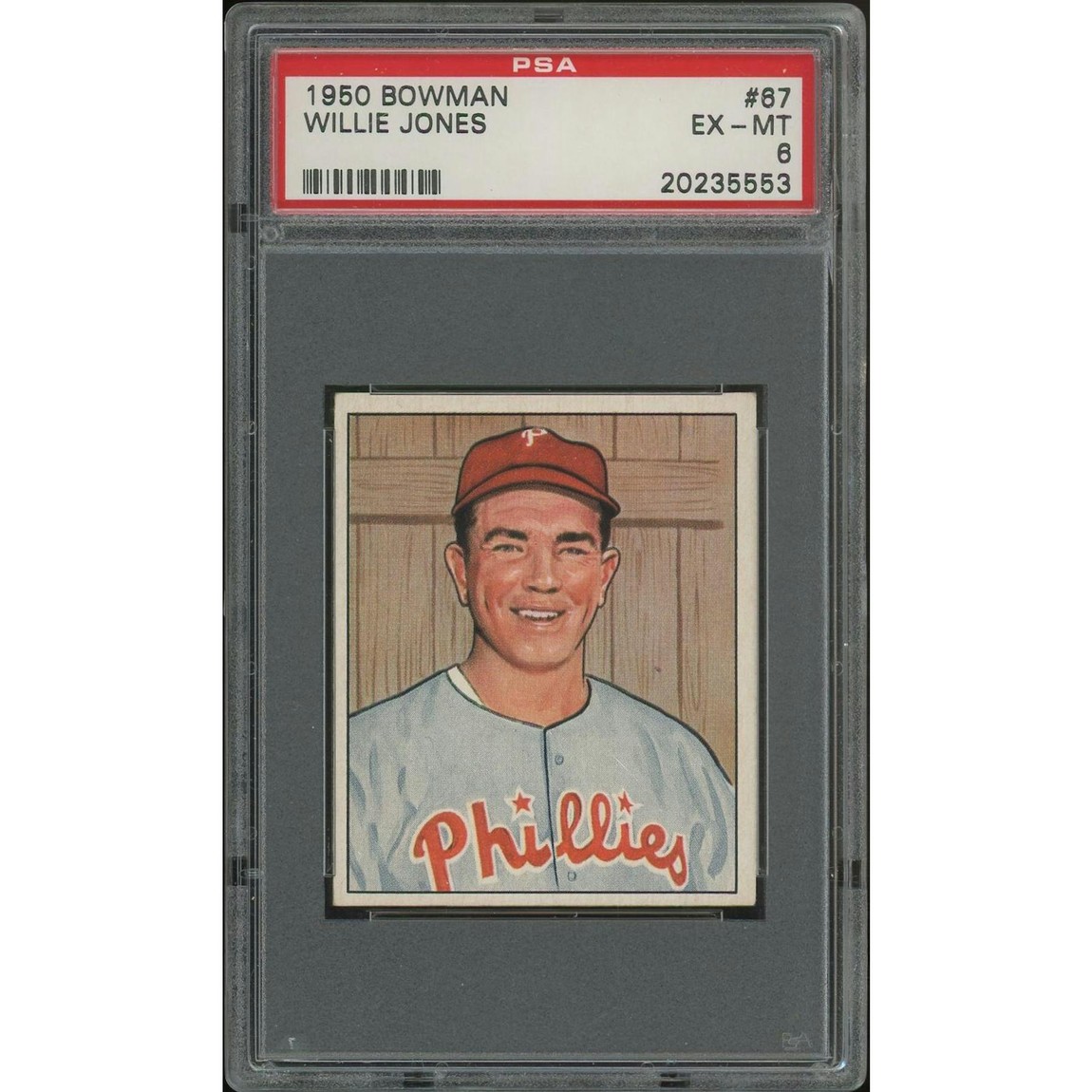 MLB 1950 Bowman Baseball ウィリー・ジョーンズ #67 PSA 6 鑑定済【中古】｜Basqueバスク