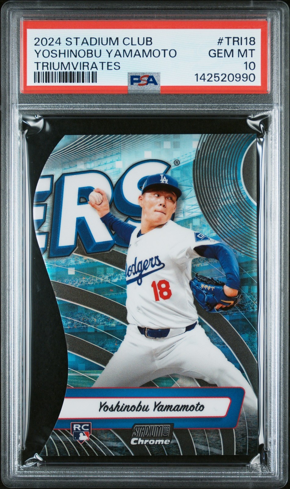 MLB 2024 Topps Stadium Club Triumvirates 山本由伸 #TRI18 PSA 10 鑑定済【中古】|Basqueバスク