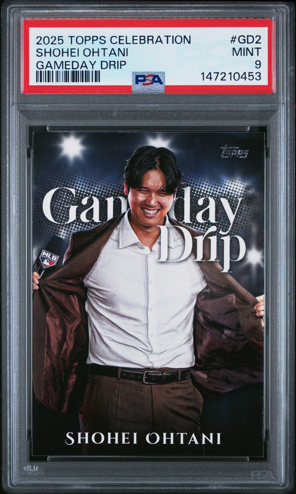 MLB 2025 Topps Mega Celebration Box Gameday Drip 大谷翔平 #GD2 PSA 9 鑑定済【中古】｜Basqueバスク