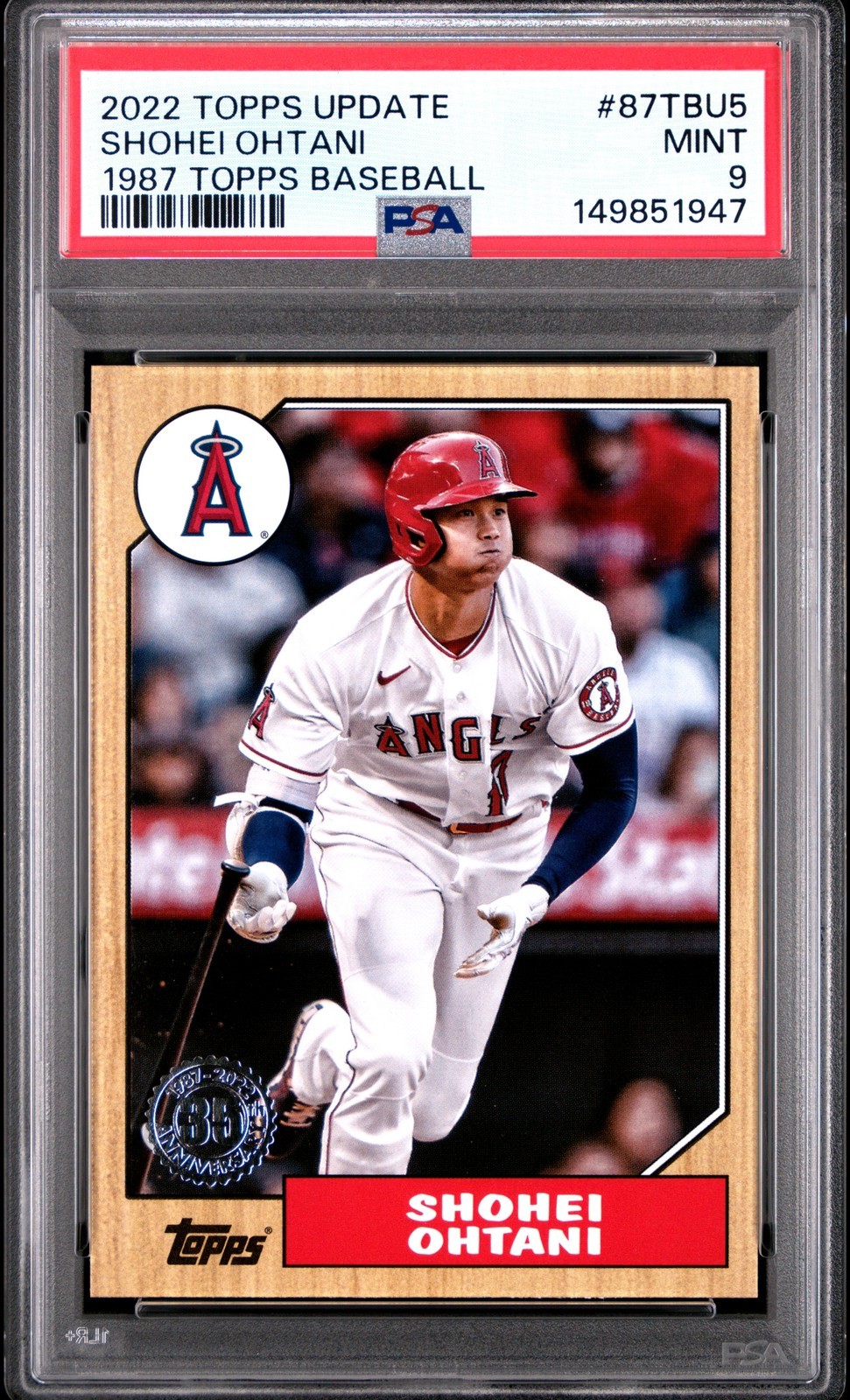 MLB 2022 TOPPS UPDATE 1987 TOPPS BASEBALL 大谷翔平 #87TBU5 PSA 9 鑑定済【中古】|Basqueバスク