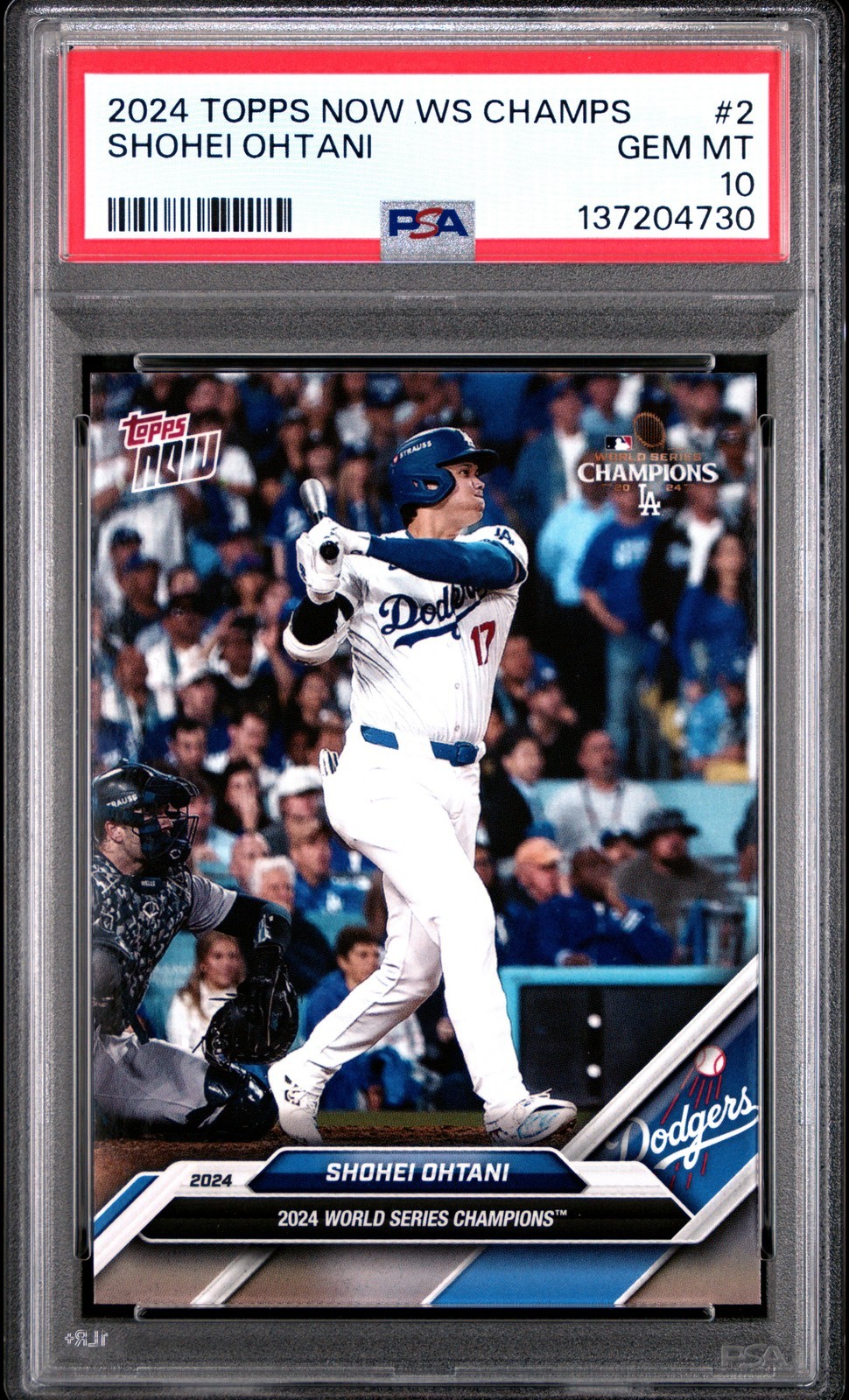MLB 2024 TOPPS NOW 大谷翔平 LOS ANGELES DODGERS WORLD SERIES CHAMPIONS PSA 10 鑑定済【中古】|Basqueバスク