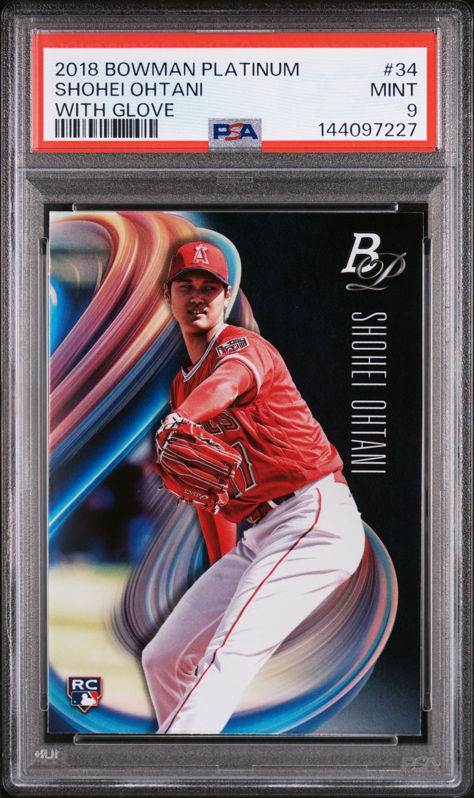 MLB 2018 BOWMAN PLATINUM 大谷翔平 WITH GLOVE ルーキー #34 PSA 9 鑑定済【中古】｜Basqueバスク