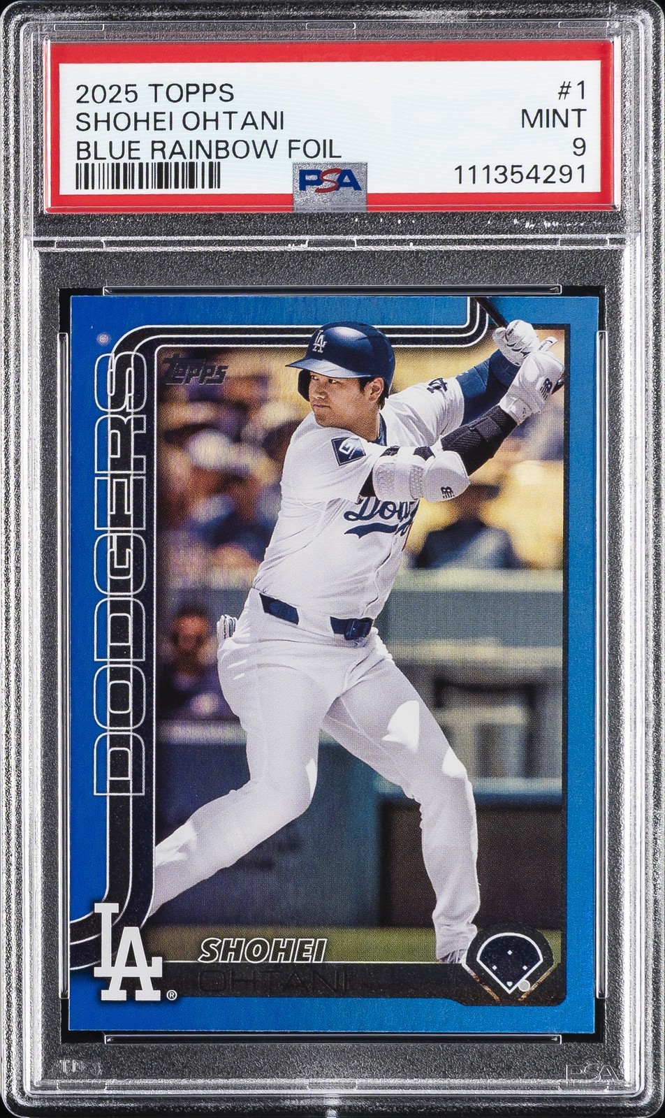 MLB 2025 Topps 大谷翔平 Blue Rainbow Foil #1 61/150 PSA 9 鑑定済【中古】｜Basqueバスク