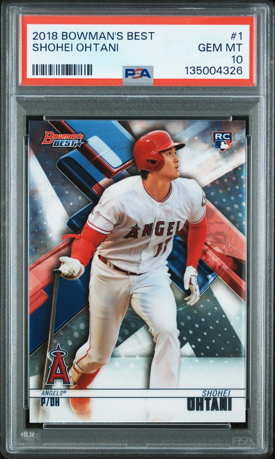 MLB 2018 BOWMAN'S BEST 大谷翔平 ルーキー #1 PSA10 鑑定済【中古】｜Basqueバスク