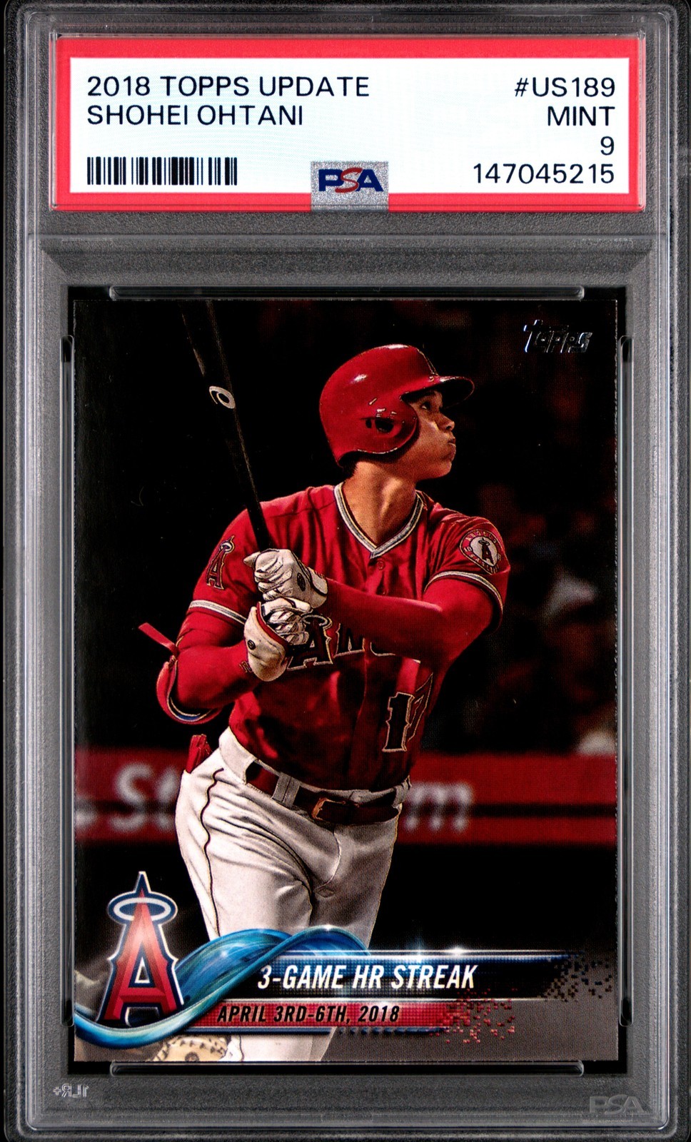 MLB 2018 Topps Update 大谷翔平 #US189 PSA 9 鑑定済【中古】|Basqueバスク