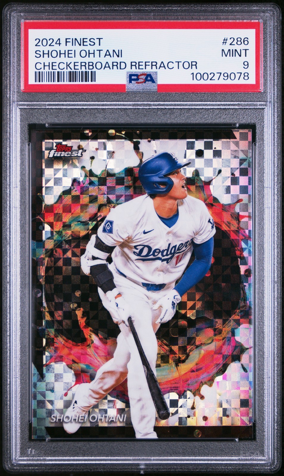 MLB 2024 Topps Finest 大谷翔平 CHECKERBOARD REFRACTOR #286 PSA9 鑑定済【中古】｜Basqueバスク