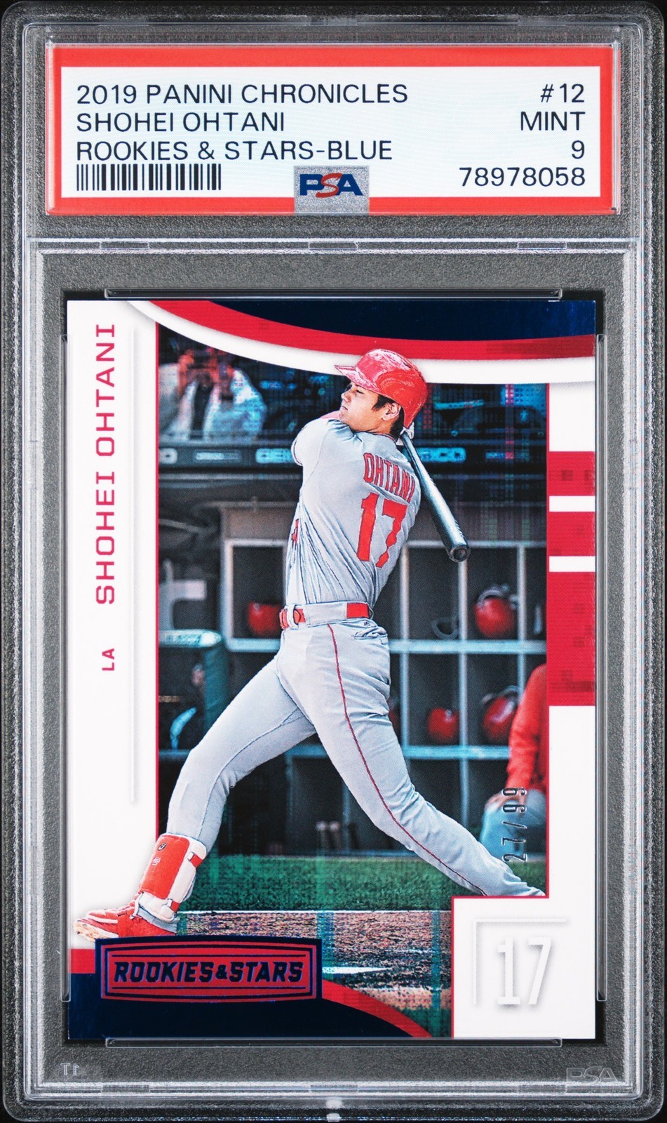 MLB 2019 PANINI CHRONICLES ROOKIES & STARS 大谷翔平 BLUE #12 27/99 PSA 9 鑑定済【中古】｜Basqueバスク