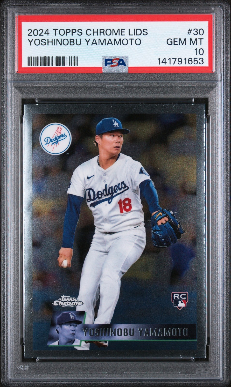MLB 2024 Topps Chrome Lids 山本由伸 #30 PSA 10 鑑定済【中古】|Basqueバスク