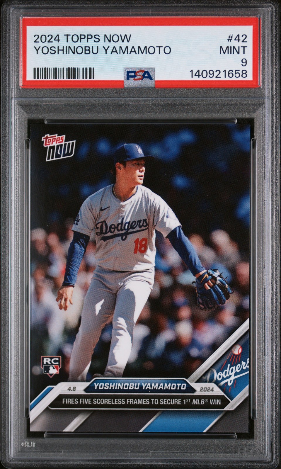 MLB 2024 TOPPS NOW 山本由伸 #42 PSA 9 鑑定済【中古】｜Basqueバスク