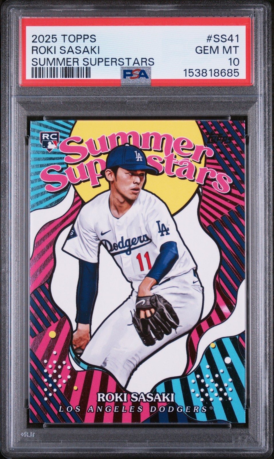 MLB 2025 Topps Summer Superstars 佐々木朗希 #SS41 PSA 10 鑑定済【中古】|Basqueバスク