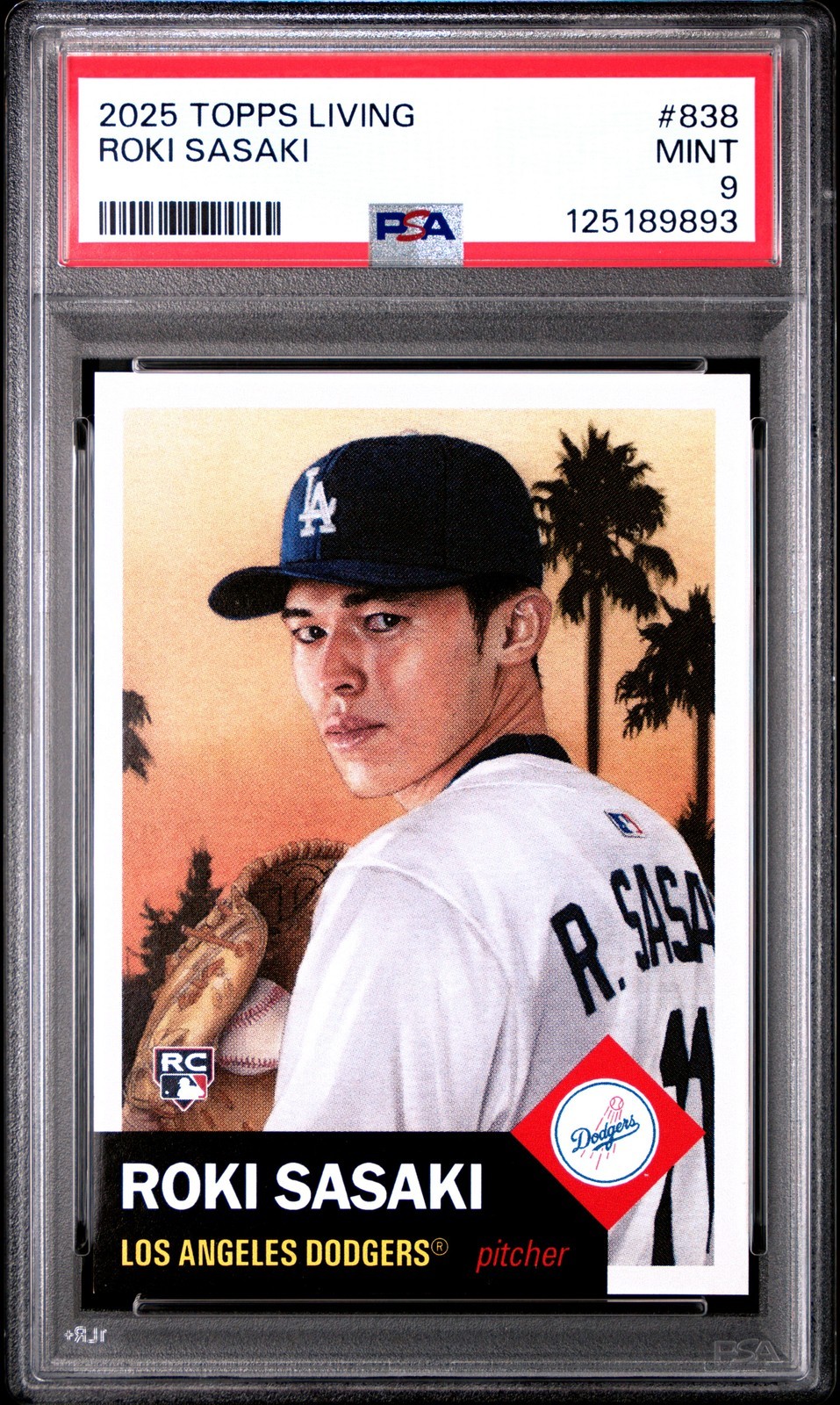 MLB 2025 TOPPS LIVING 佐々木朗希 #838 PSA9 鑑定済【中古】｜Basqueバスク