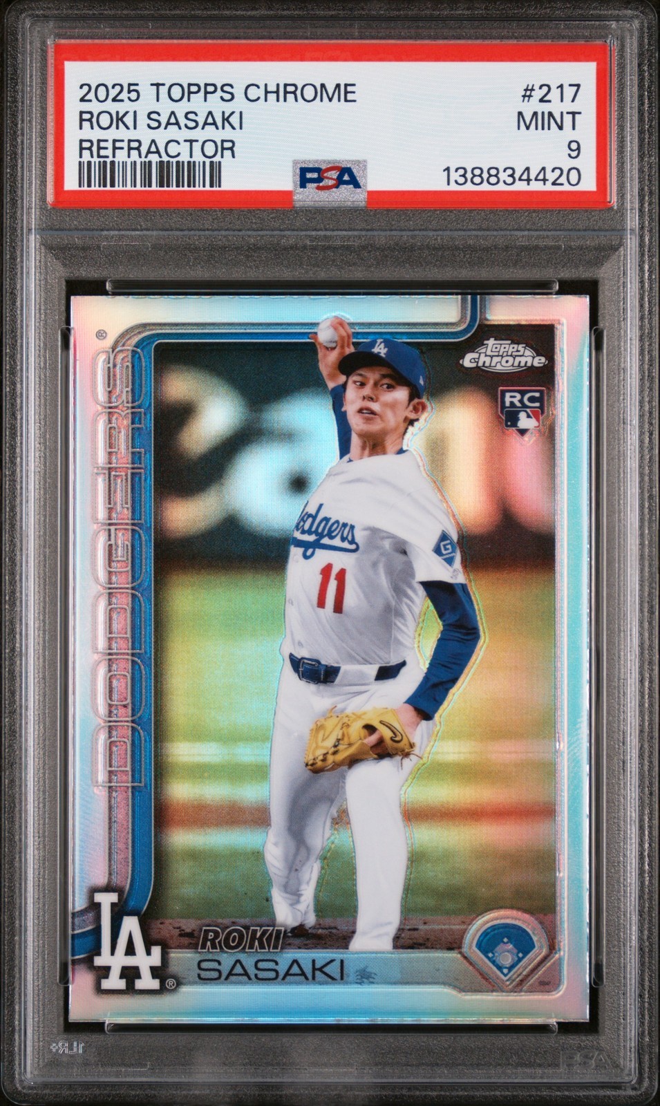 MLB 2025 TOPPS CHROME 佐々木朗希 リフラクター #217 PSA 9 鑑定済【中古】|Basqueバスク