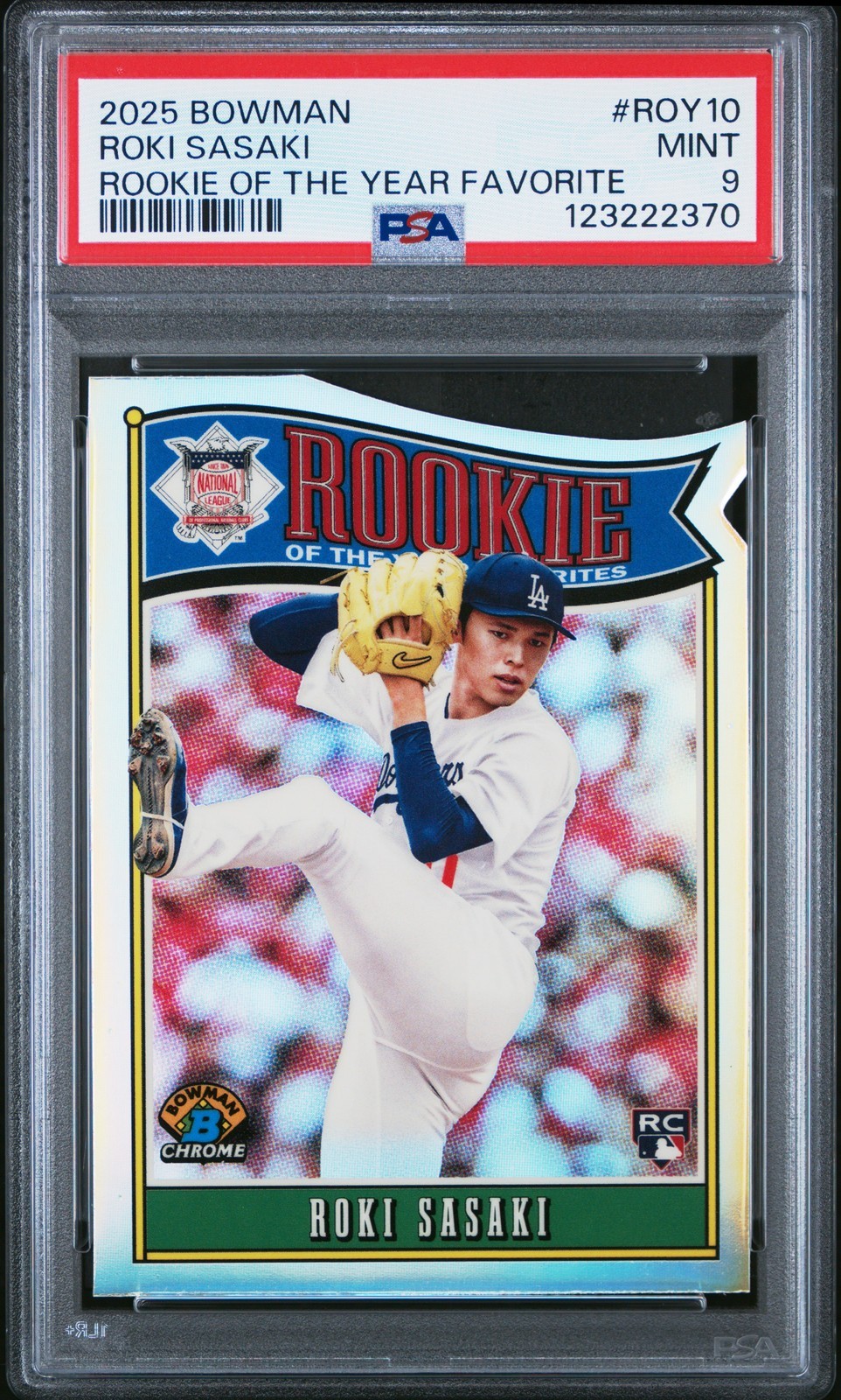 MLB 2025 BOWMAN ROY FAVORITES 佐々木朗希 #ROY10 PSA 9 鑑定済【中古】|Basqueバスク