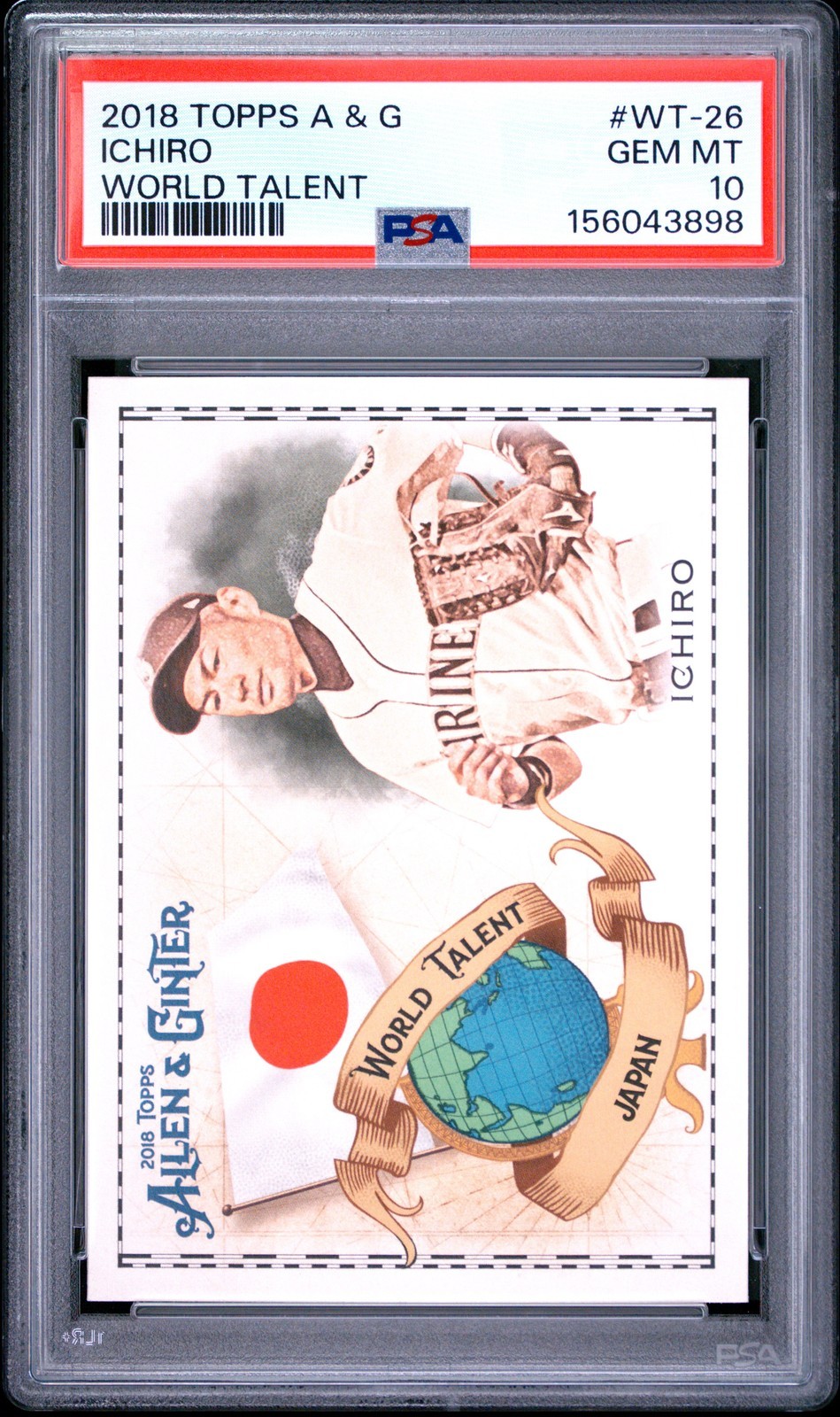 MLB 2018 ALLEN & GINTER WORLD TALENT イチロー #WT-26 PSA 10 鑑定済【中古】|Basqueバスク