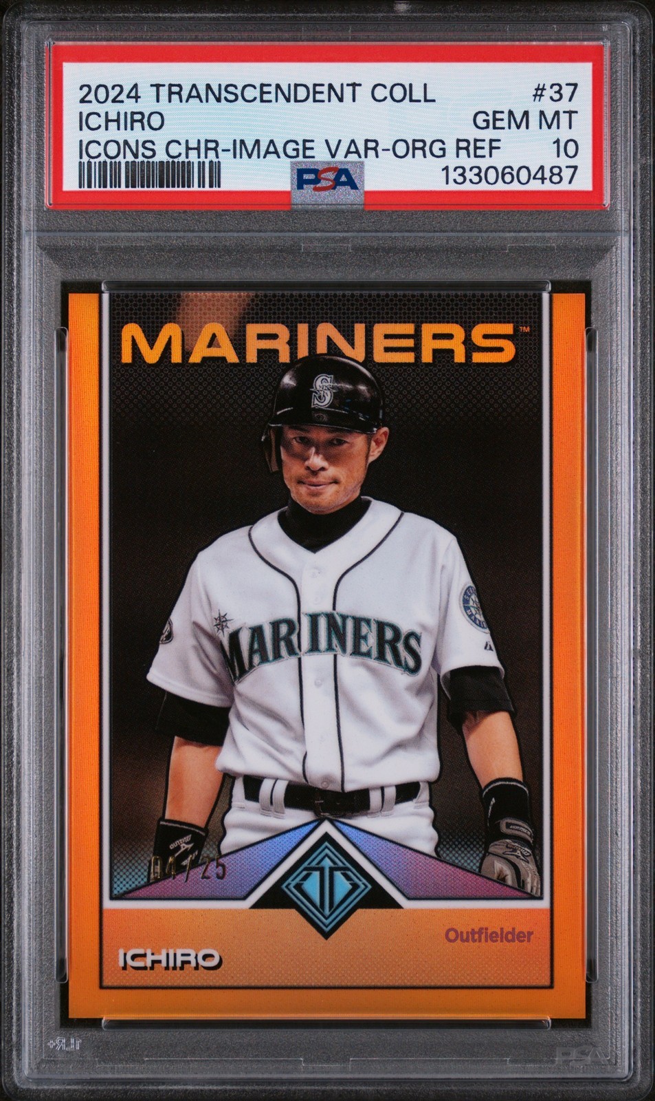 MLB 2024 TRANSCENDENT COLL TRANSCENDENT ICONS CHROME イチロー #37 4/25 PSA 10 鑑定済【中古】｜Basqueバスク
