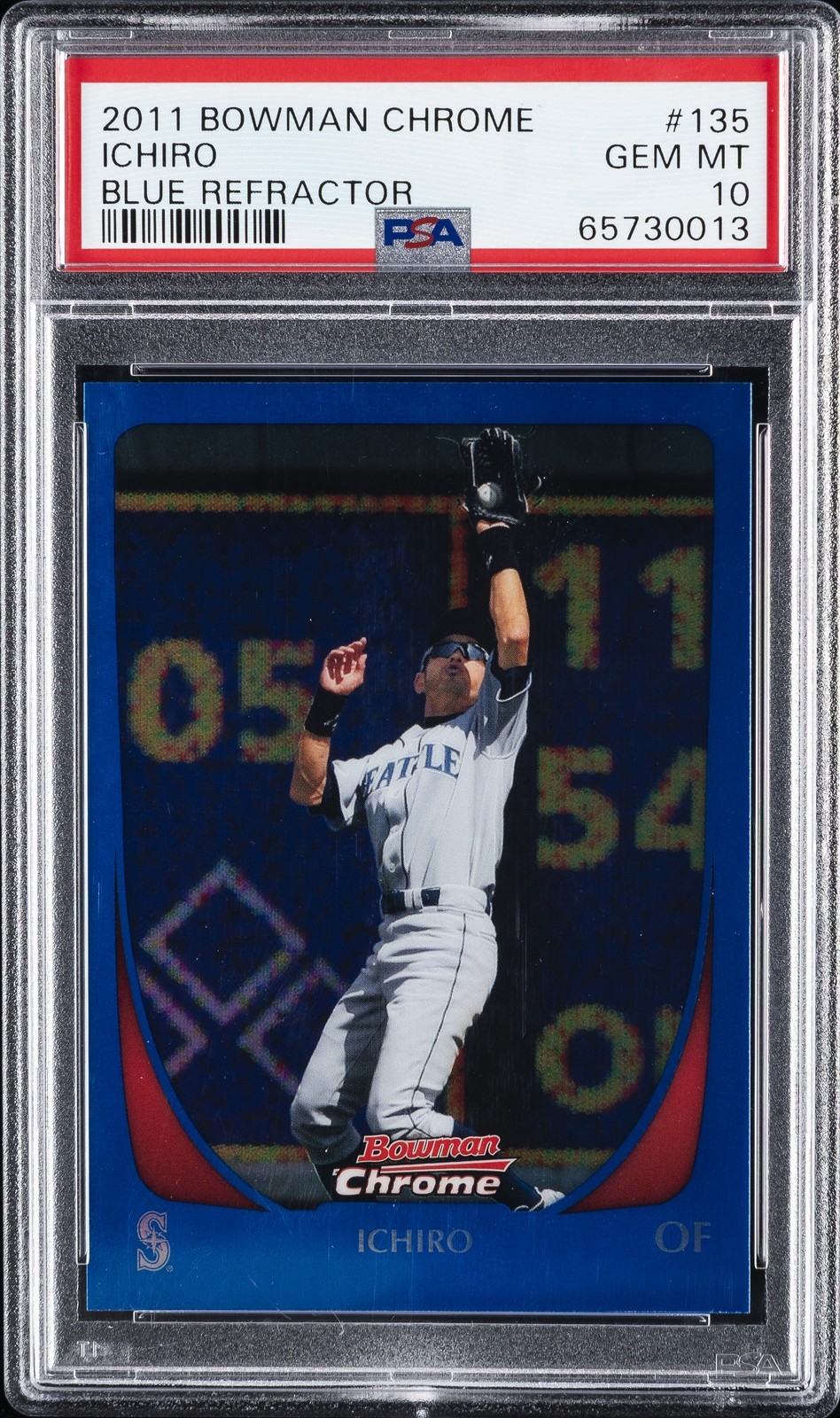 MLB 2011 BOWMAN CHROME イチロー BLUE REFRACTOR #135 /150 PSA 10 鑑定済【中古】｜Basqueバスク