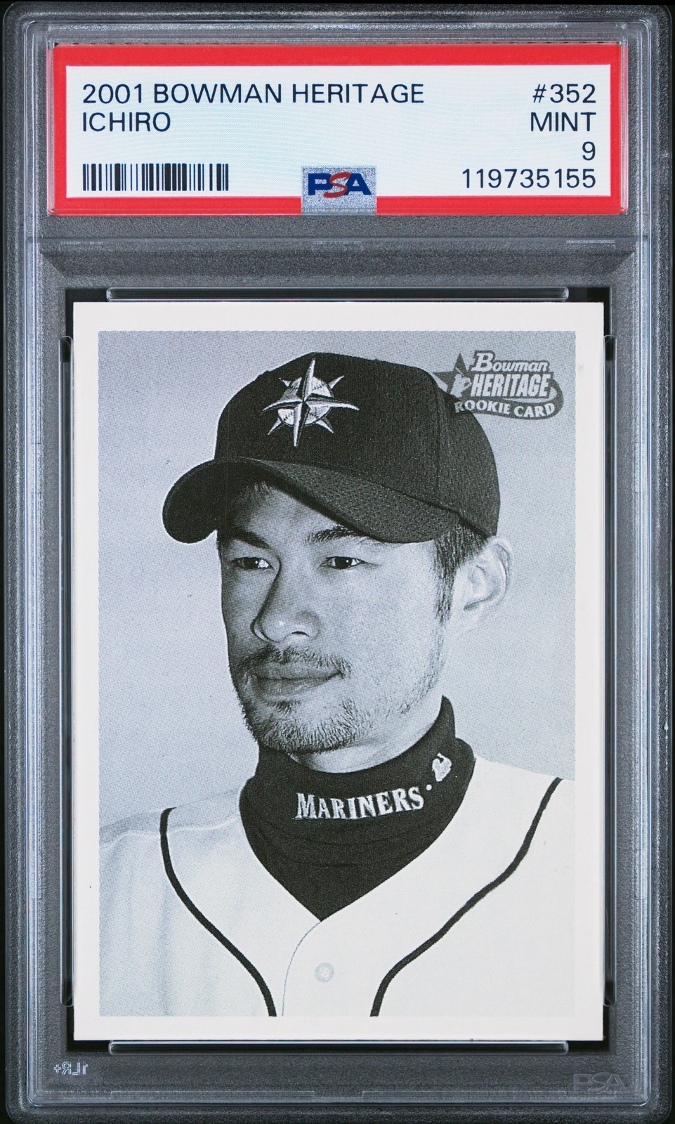 MLB 2001 BOWMAN HERITAGE イチロー ルーキー #352 PSA 9 鑑定済【中古】｜Basqueバスク