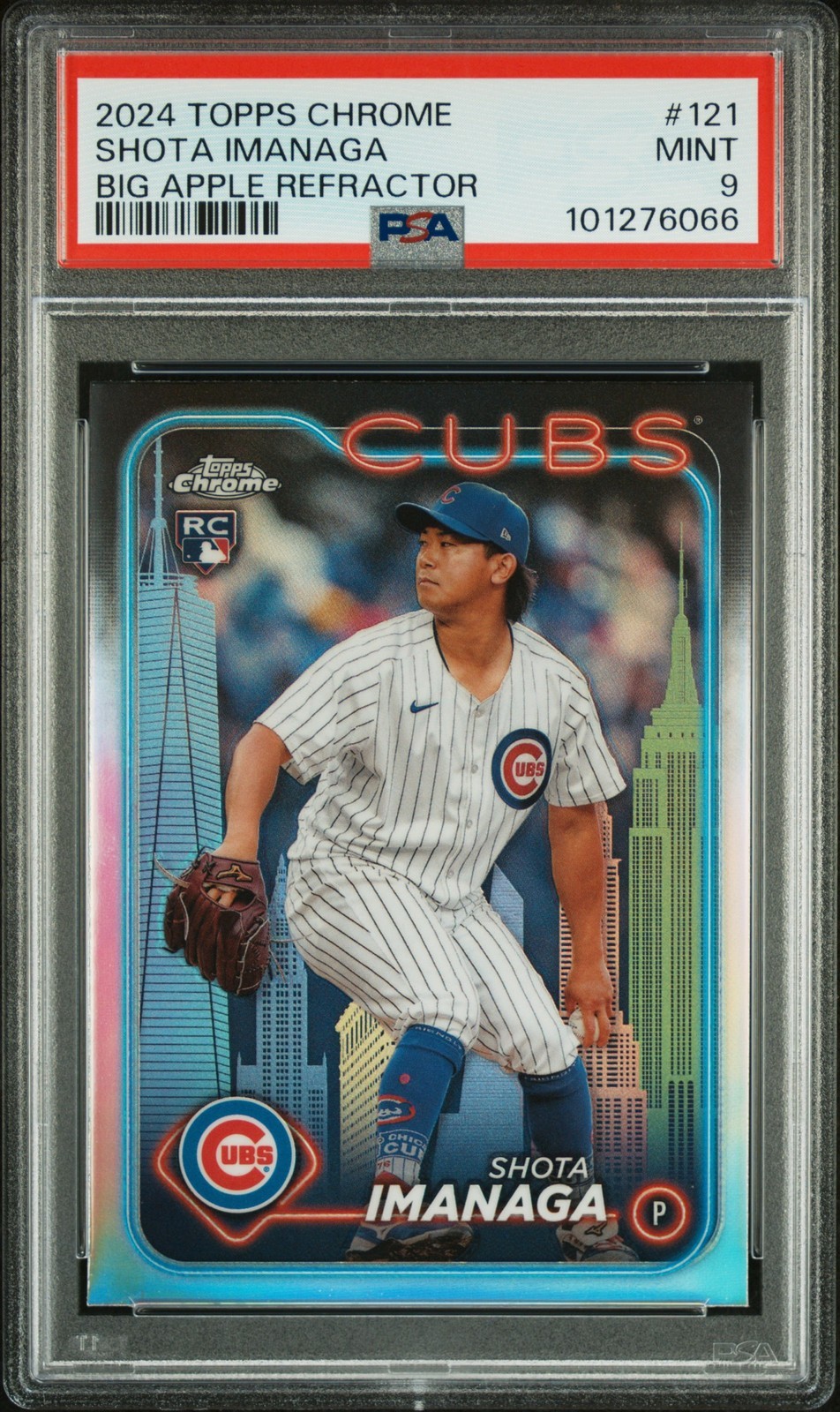 MLB 2024 Topps Chrome Big Apple 今永昇太 Refractor #121 PSA 9 鑑定済【中古】｜Basqueバスク 13,359円