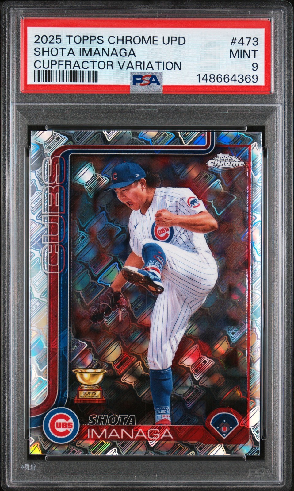 MLB 2025 Topps Chrome Update 今永昇太 Cupfractor Variations #473 PSA 9 鑑定済【中古】|Basqueバスク