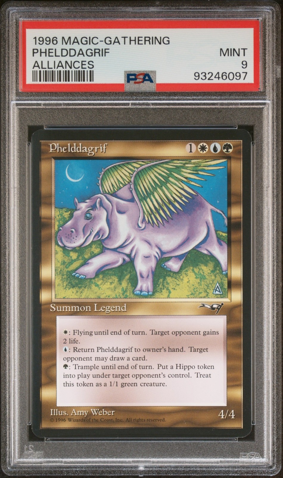 MTG英語版 1996 Alliances Phelddagrif フェルダグリフ PSA 9 鑑定済【中古】|Basqueバスク