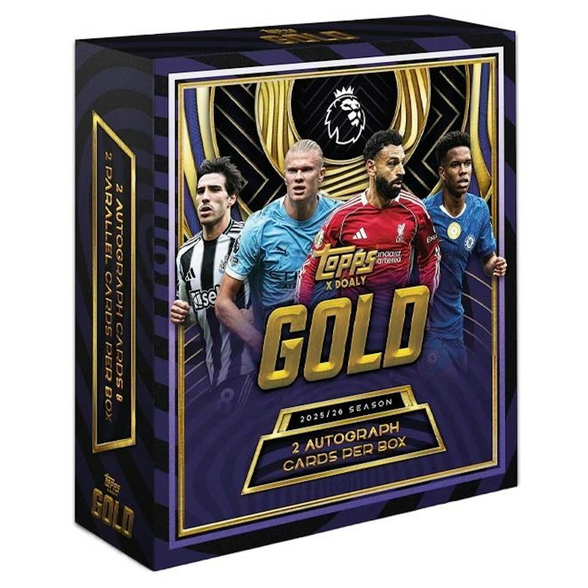 サッカー 2025/26 Topps Gold Premier League Hobby Box ホビーボックス 直筆サイン2枚＆シリアル入りパラレル2枚封入｜Basqueバスク