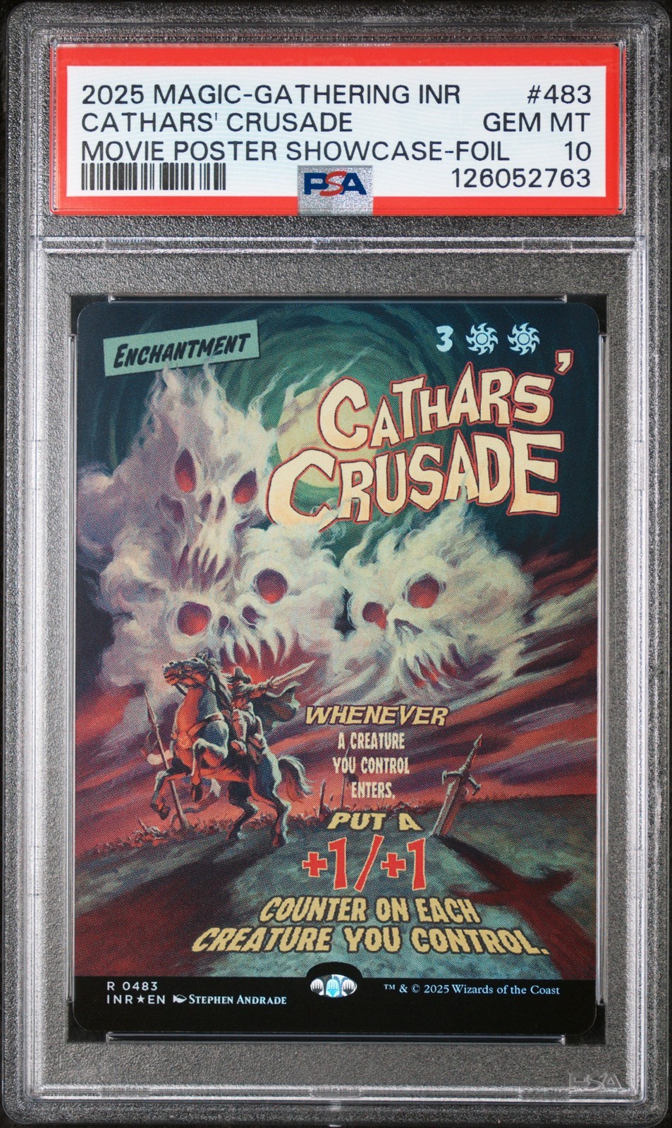 MTG英語版 2025 Innistrad Remastered Cathars' Crusade Movie Poster #0483 PSA 10 鑑定済【中古】｜Basqueバスク