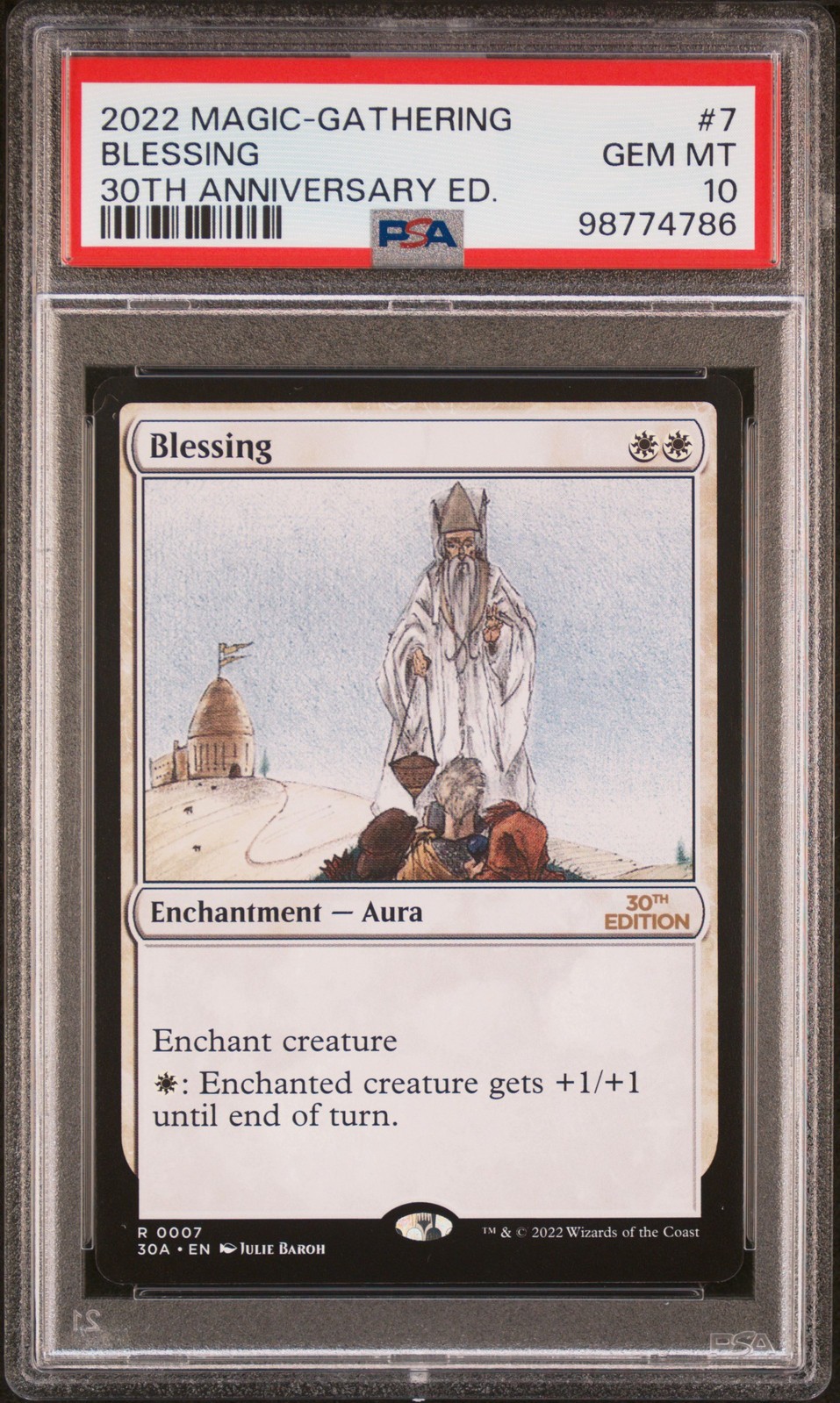MTG英語版 2022 30TH ANV ED BLESSING ブレッシング #7 PSA 10 鑑定済【中古】｜Basqueバスク