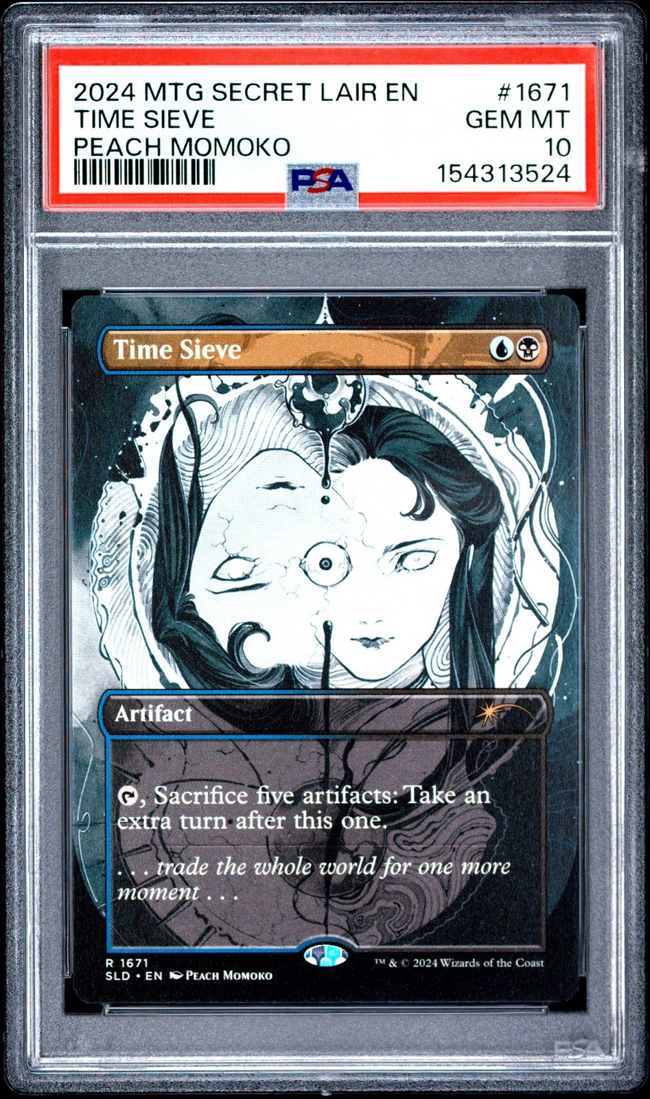 MTG英語版 2024 Secret Lair Drop Featuring: Peach Momoko Time Sieve 通常 #1671 PSA 10 鑑定済【中古】｜Basqueバスク