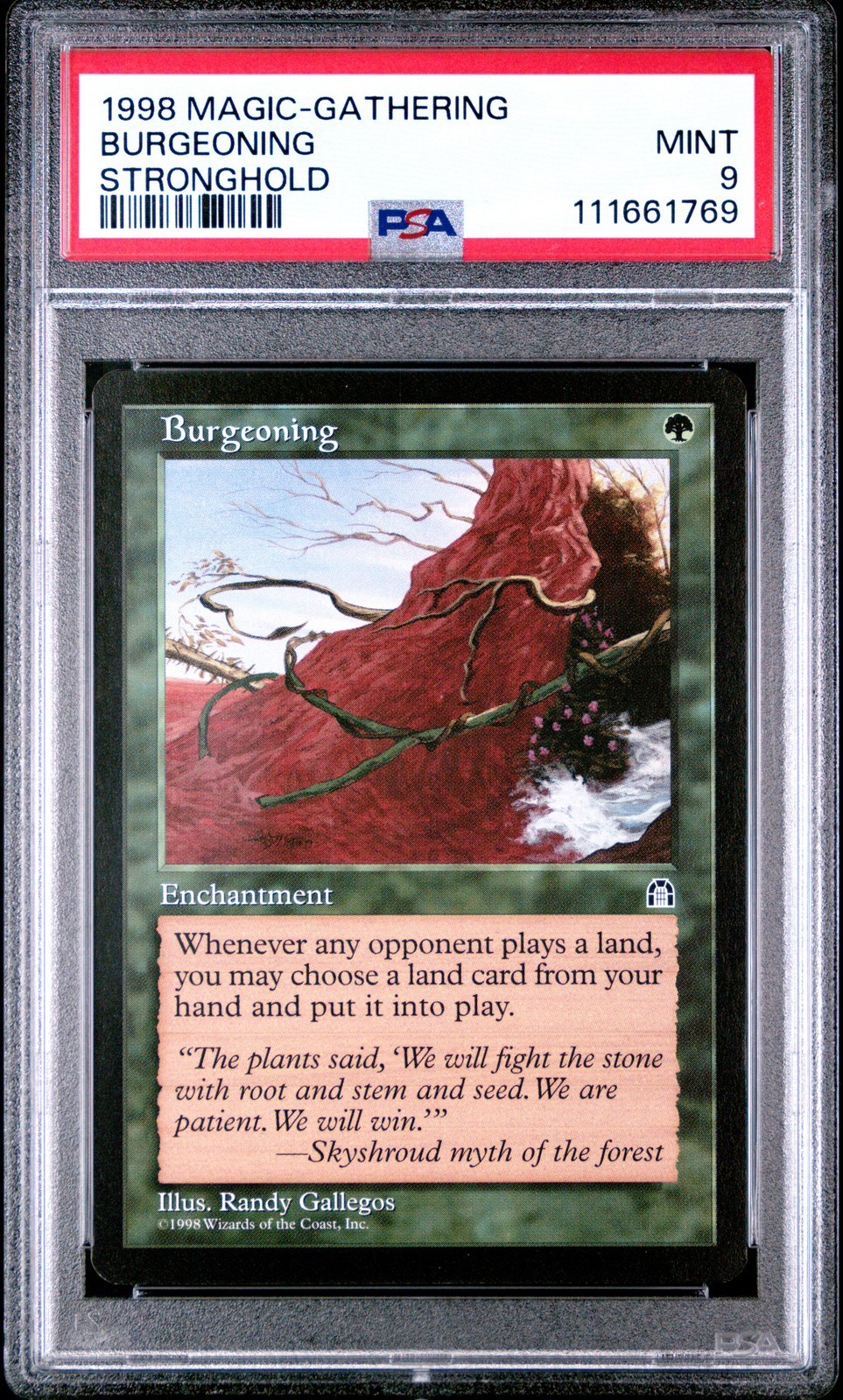 MTG英語版 1998 Stronghold ストロングホールド Burgeoning バージョニング PSA 9 鑑定済【中古】｜Basqueバスク