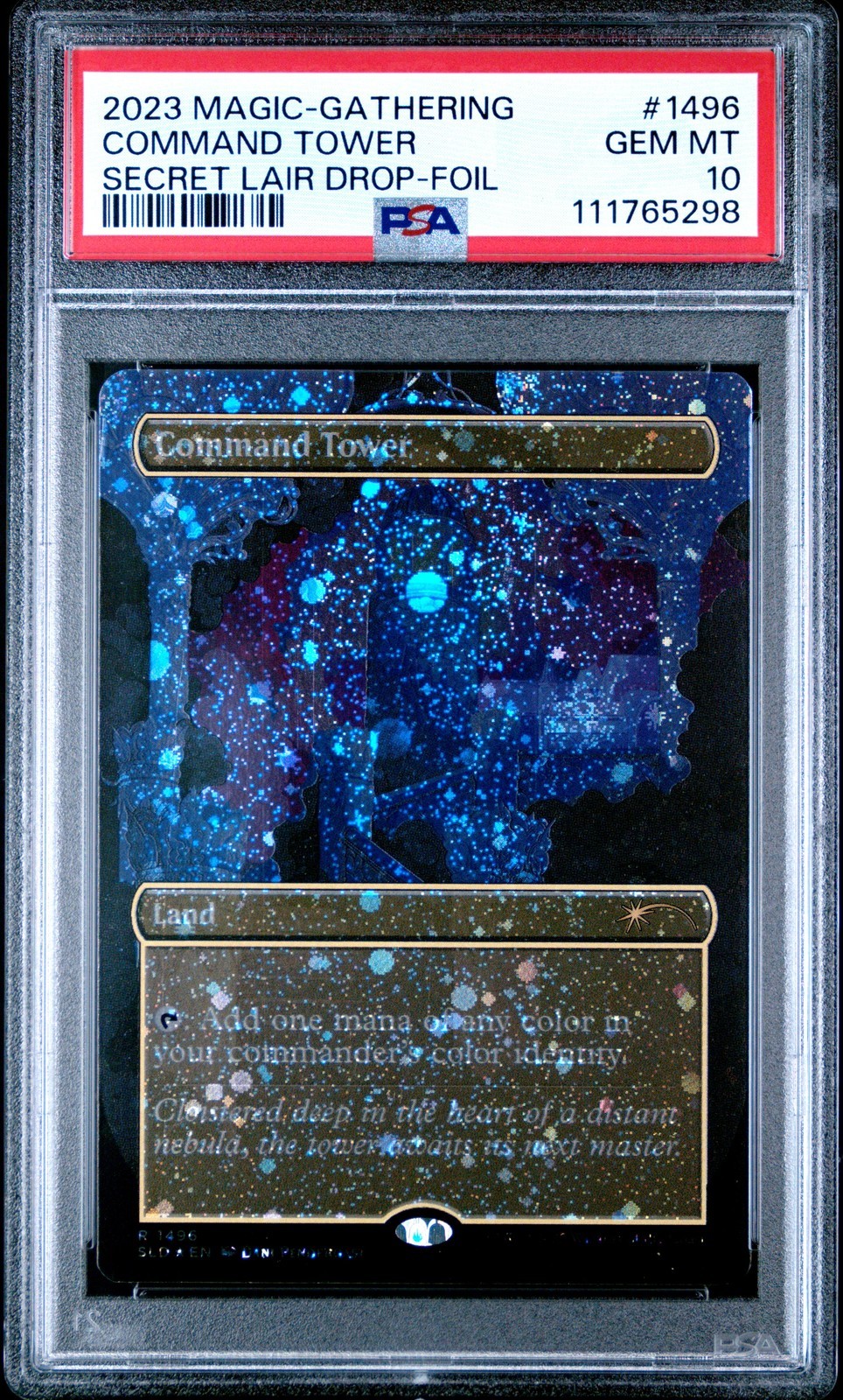MTG英語版 2023 Secret Lair Drop Command Tower Foil #1496 PSA10 鑑定済【中古】|Basqueバスク