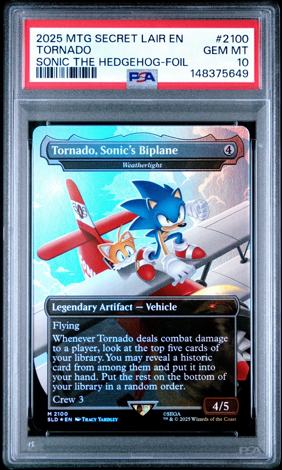 MTG英語版 2025 Secret Lair Drop Sonic: Turbo Gear Tornado, Sonic's Biplane Foil PSA 10 鑑定済【中古】｜Basqueバスク