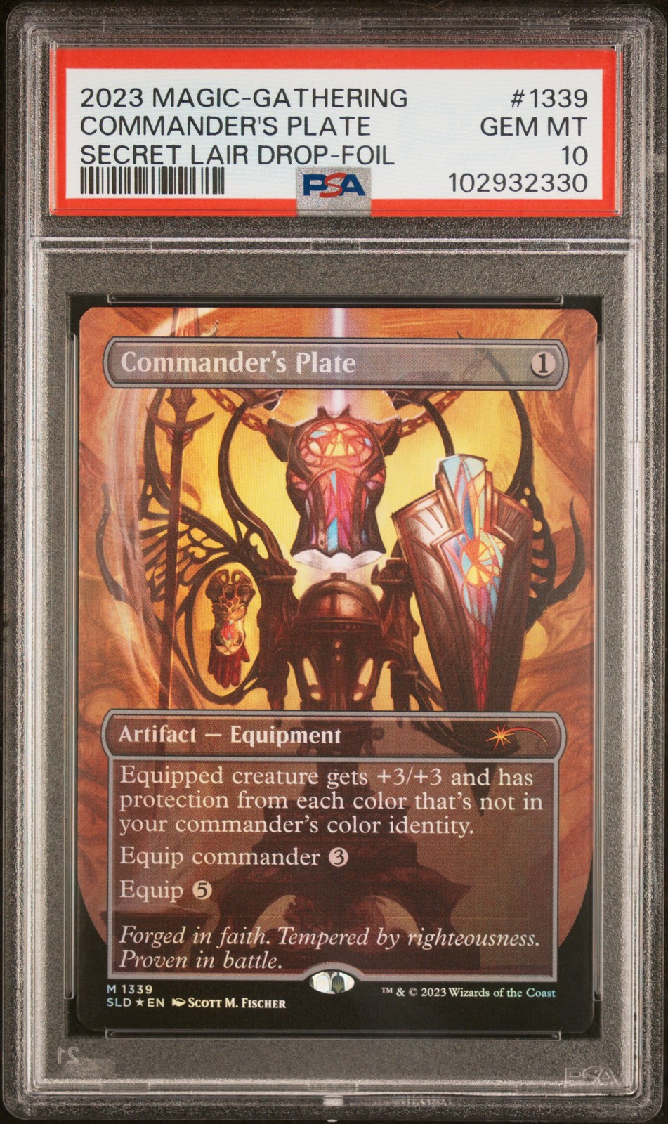 MTG英語版 2023 Secret Lair Drop Commander's Plate (コマンダーズ・プレート) Foil #1339 PSA 10 鑑定済【中古】|Basqueバスク