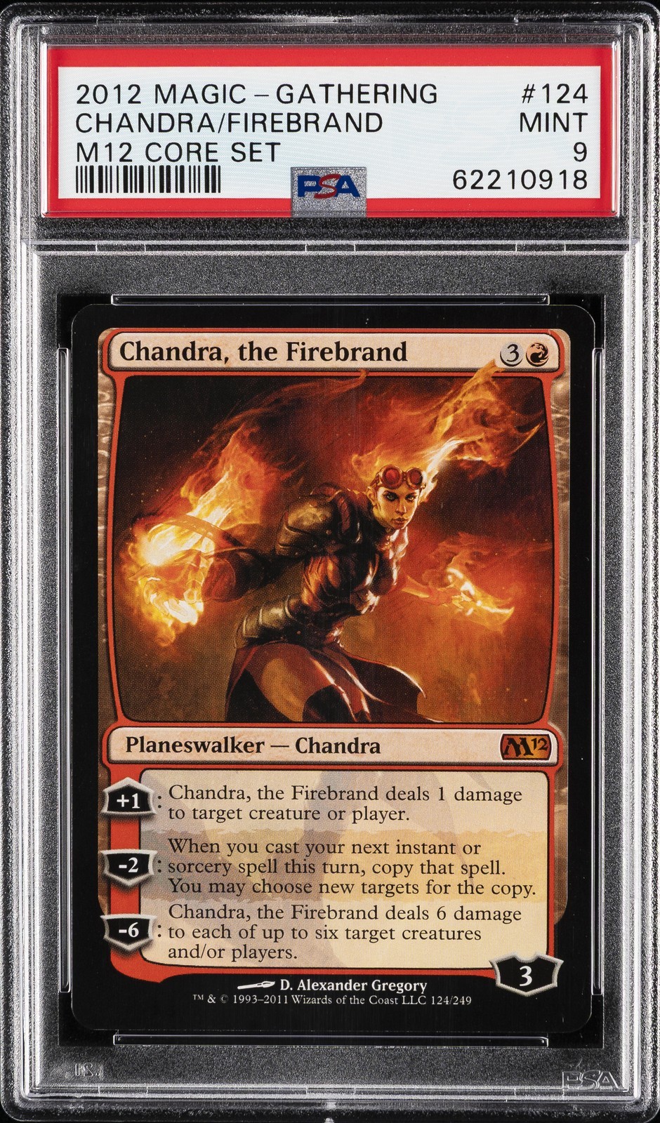 MTG英語版 2011 MAGIC 2012 CHANDRA, THE FIREBRAND #124 PSA 9 鑑定済【中古】|Basqueバスク